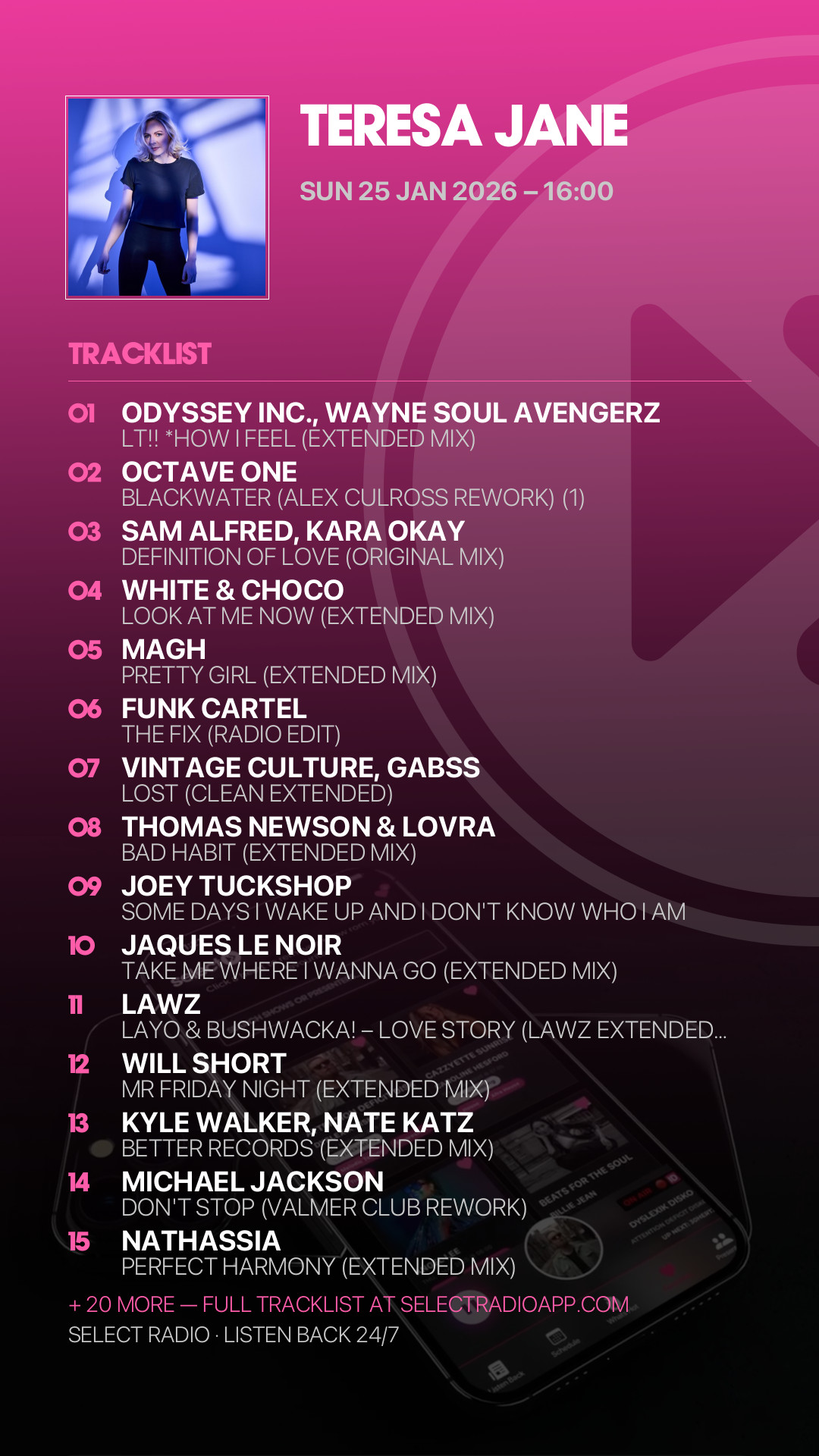 Tracklist Story Preview