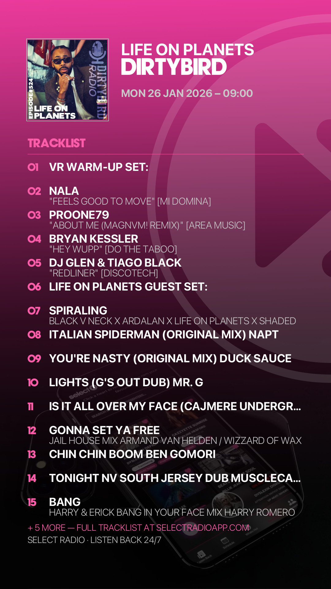 Tracklist Story Preview
