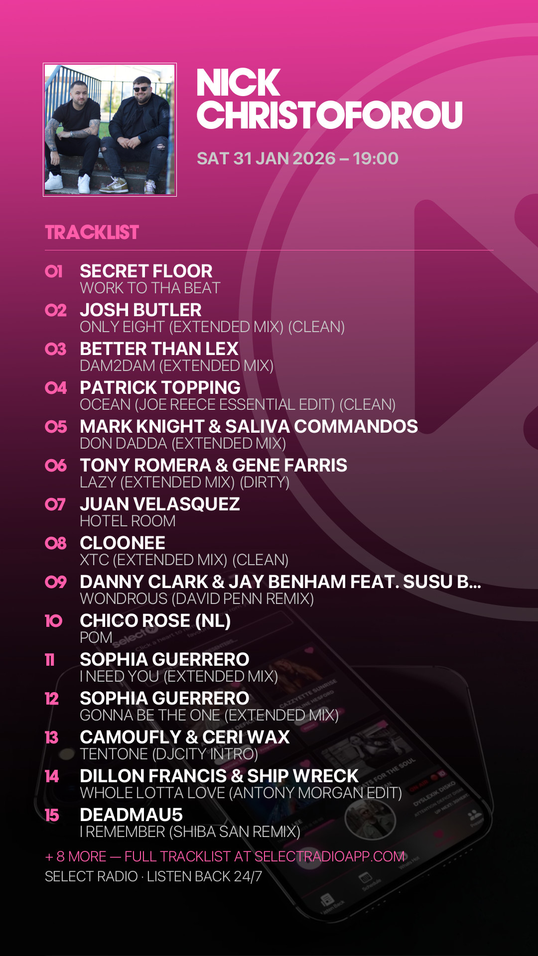 Tracklist Story Preview
