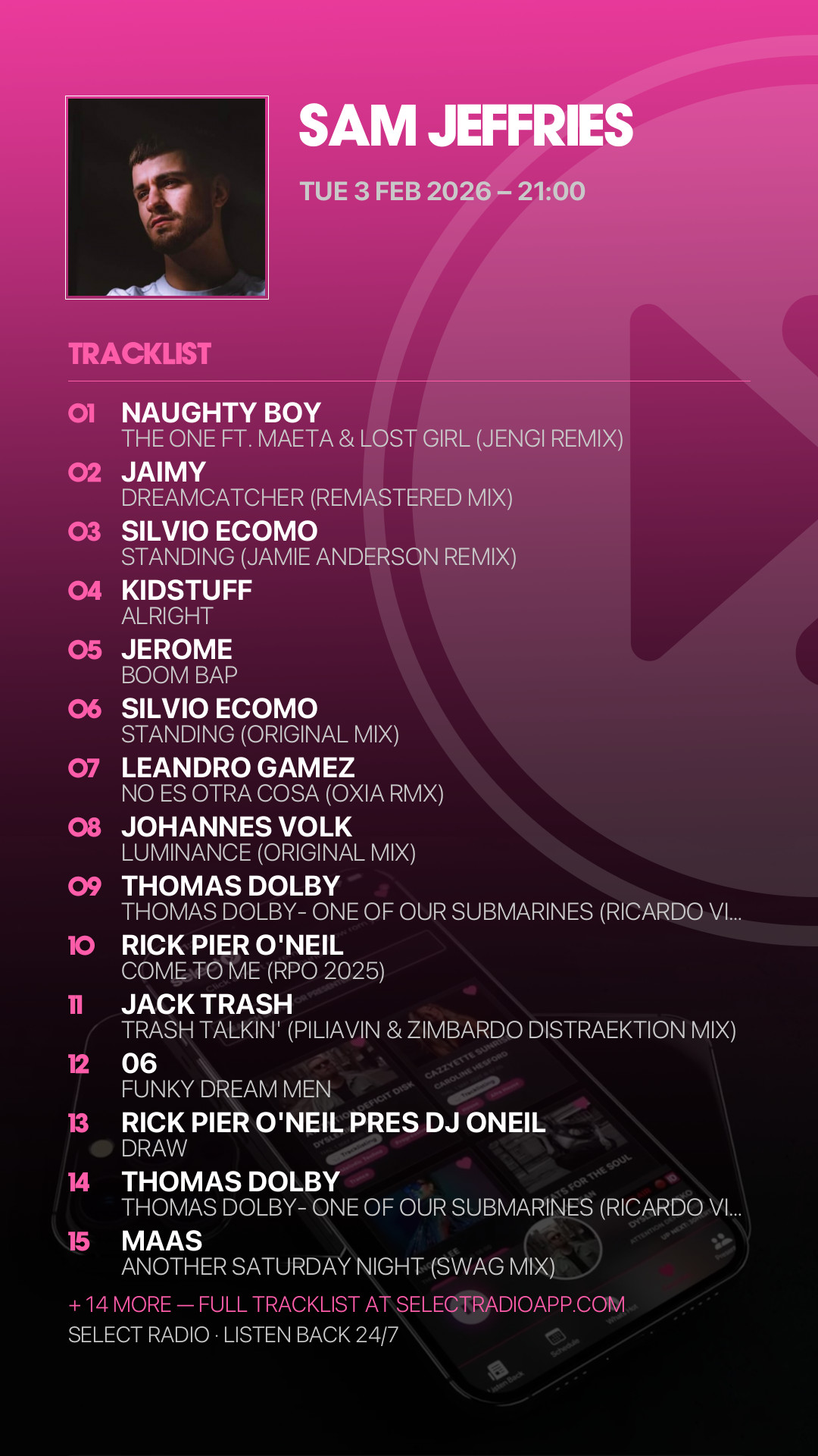 Tracklist Story Preview