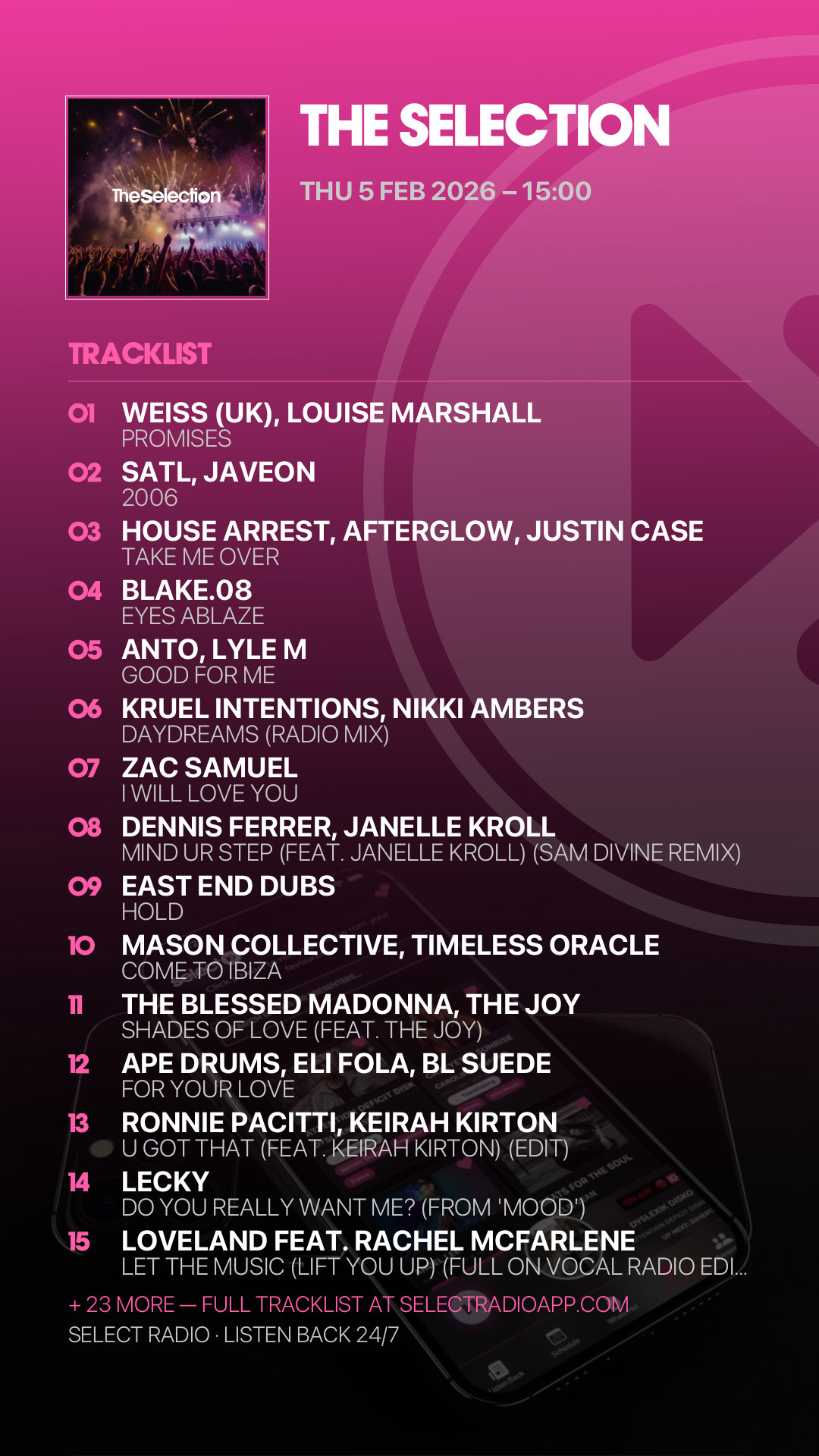 Tracklist Story Preview