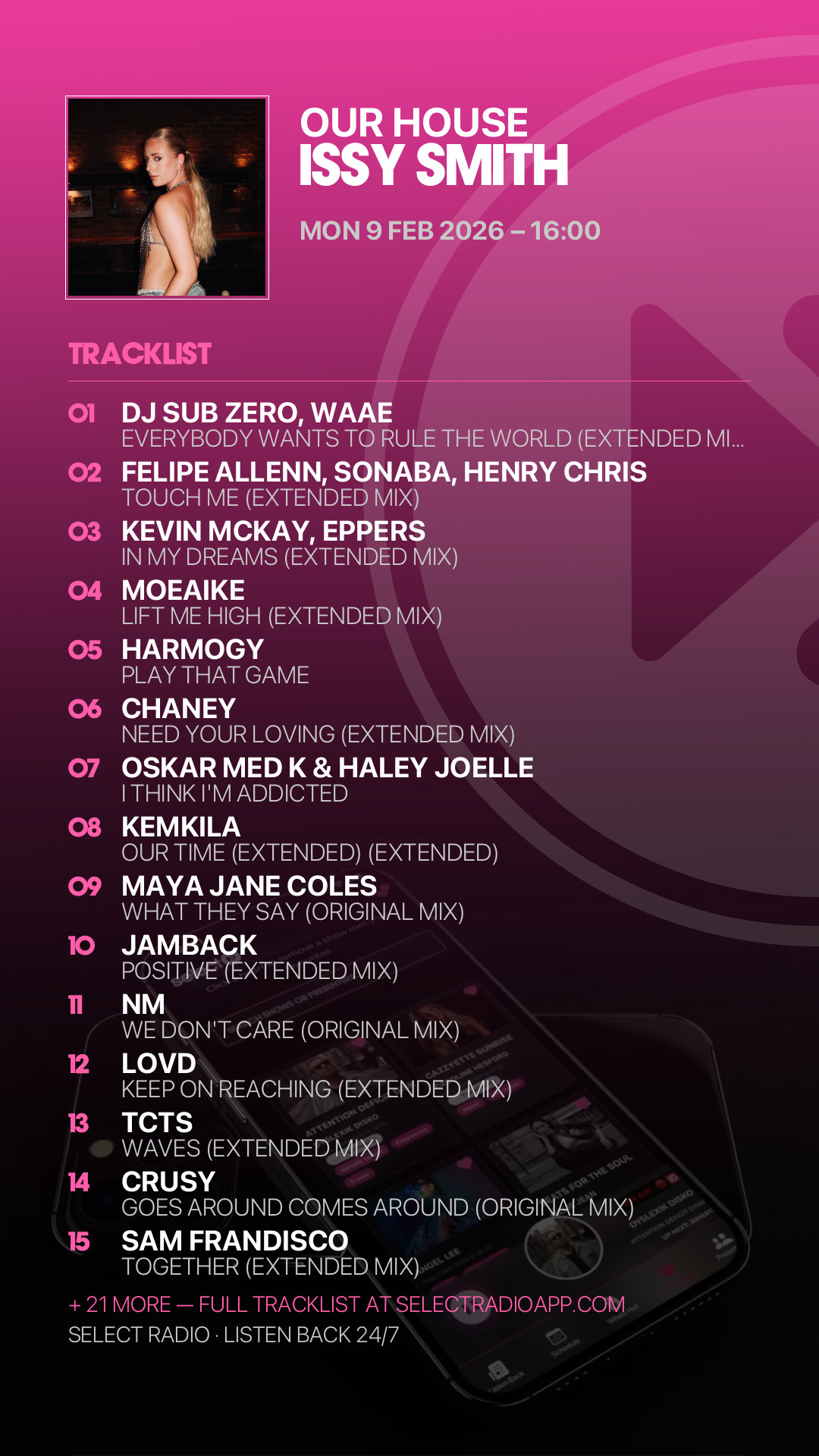 Tracklist Story Preview