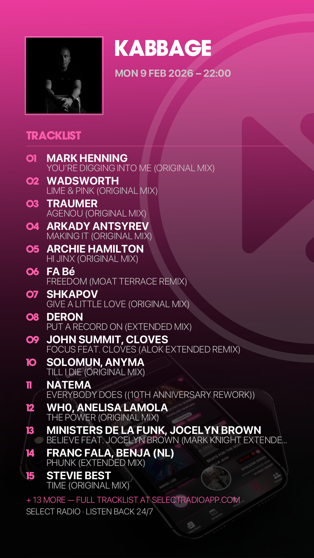 Tracklist Story Preview