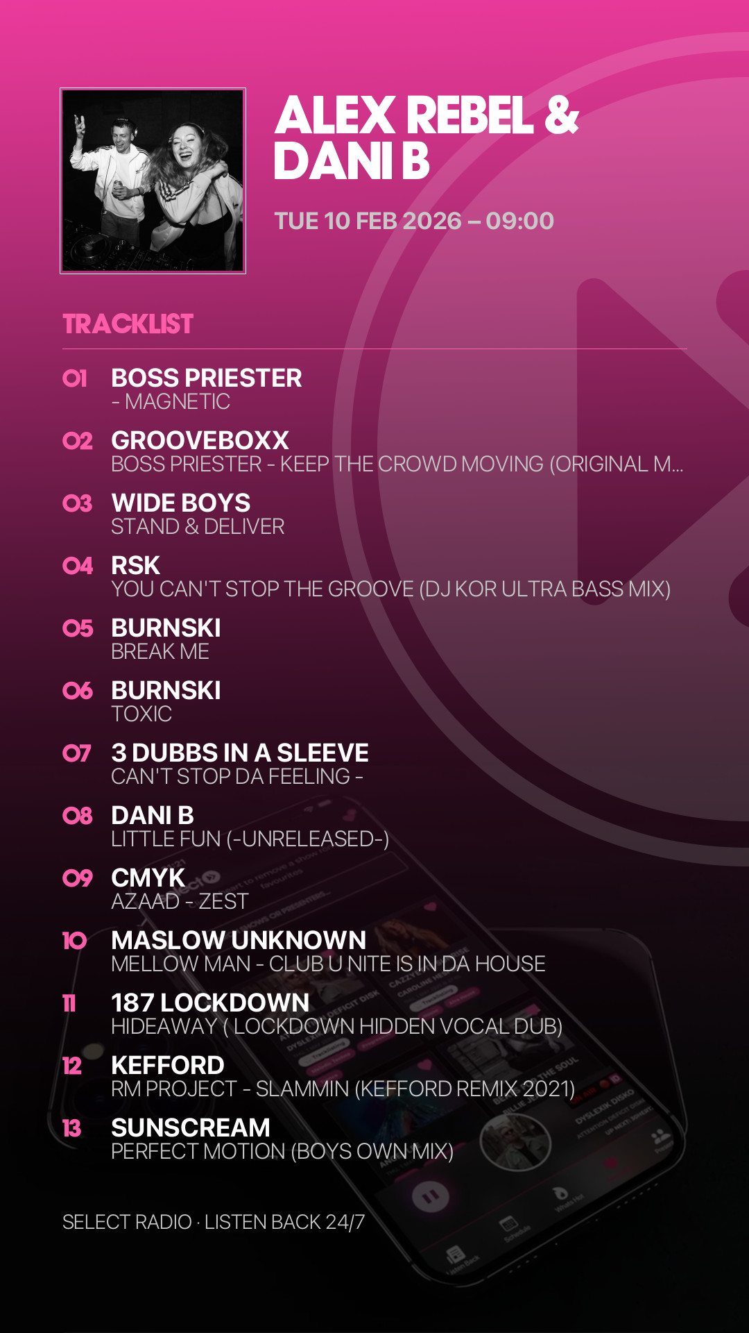 Tracklist Story Preview
