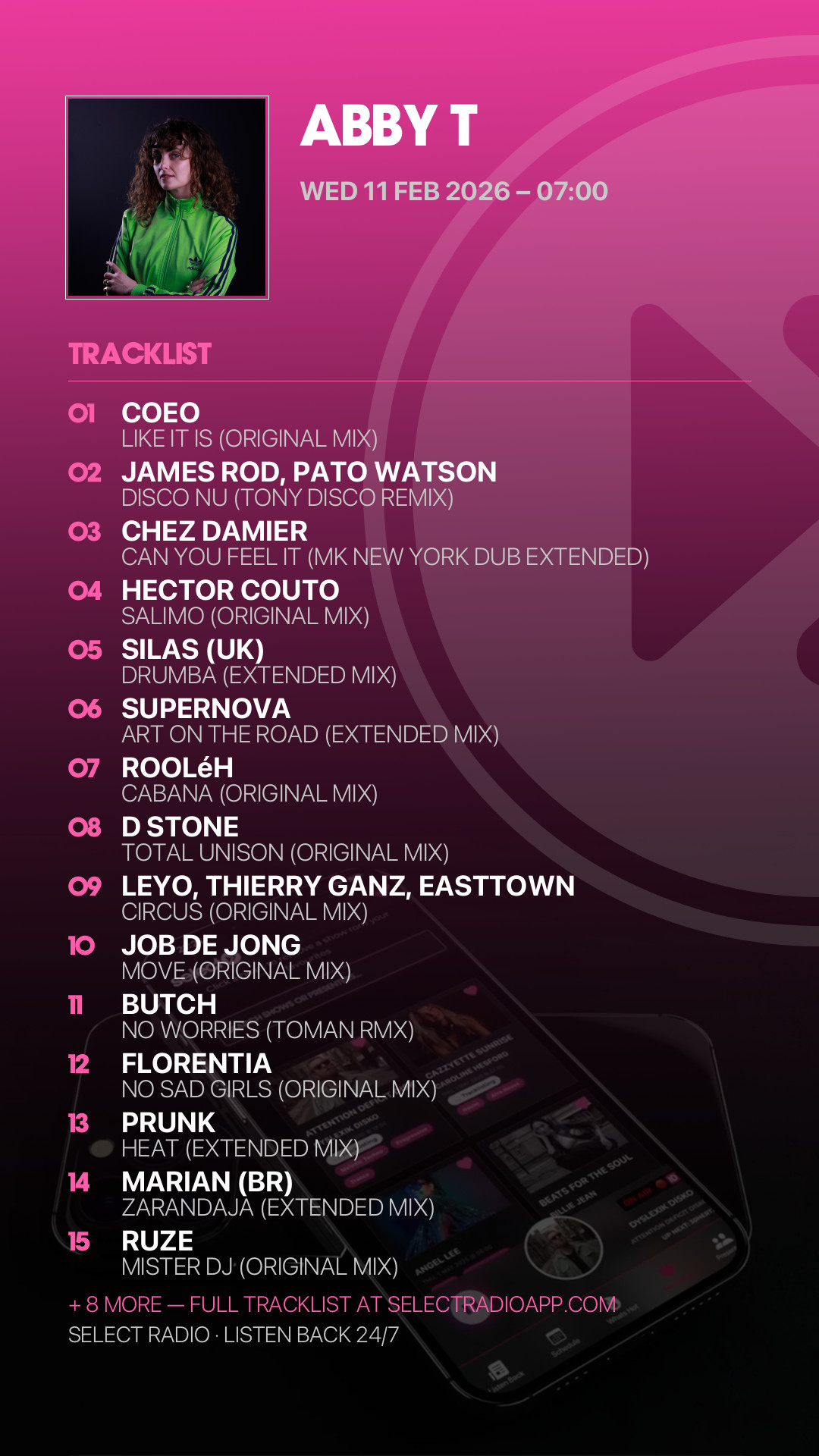 Tracklist Story Preview