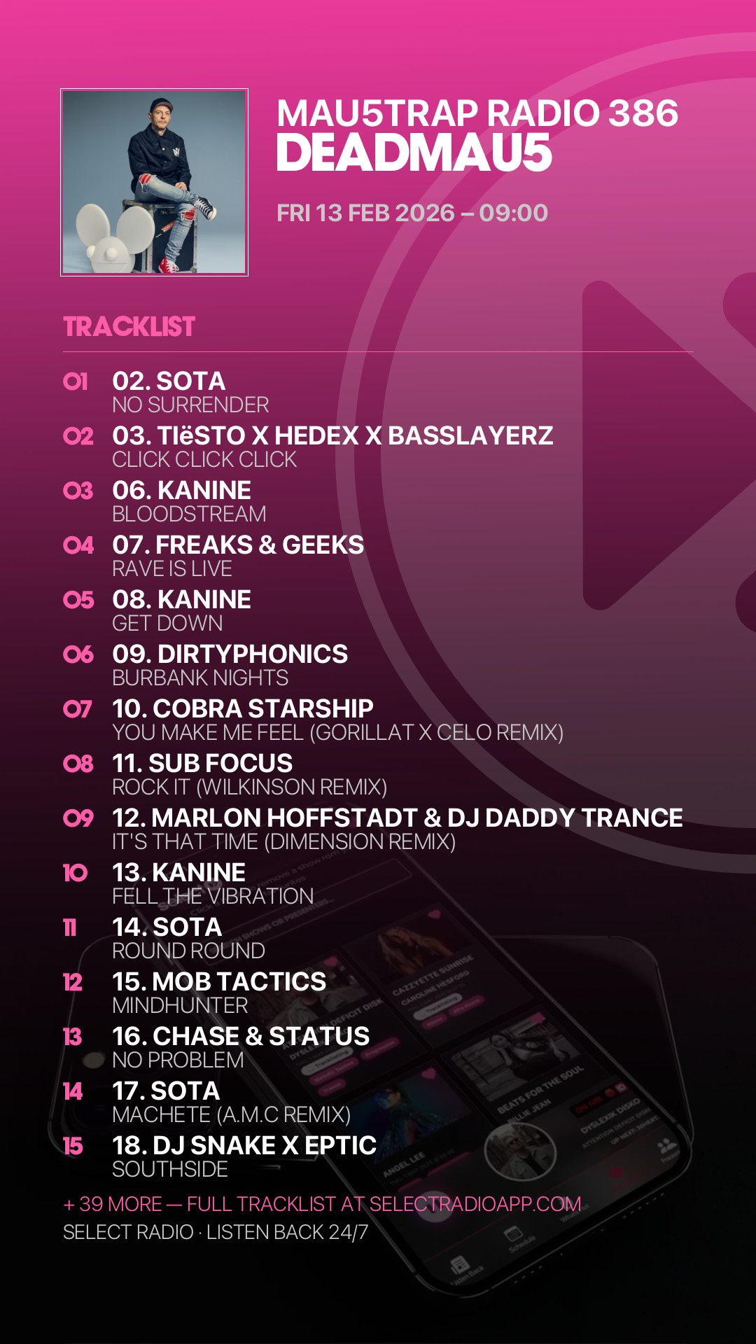 Tracklist Story Preview