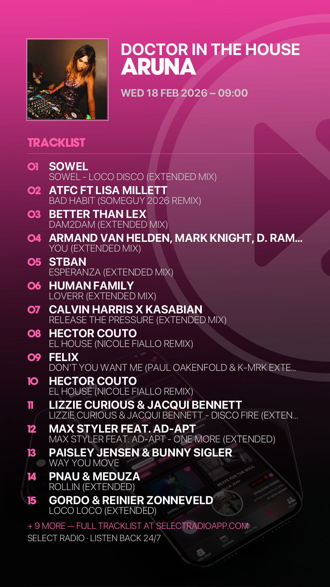 Tracklist Story Preview