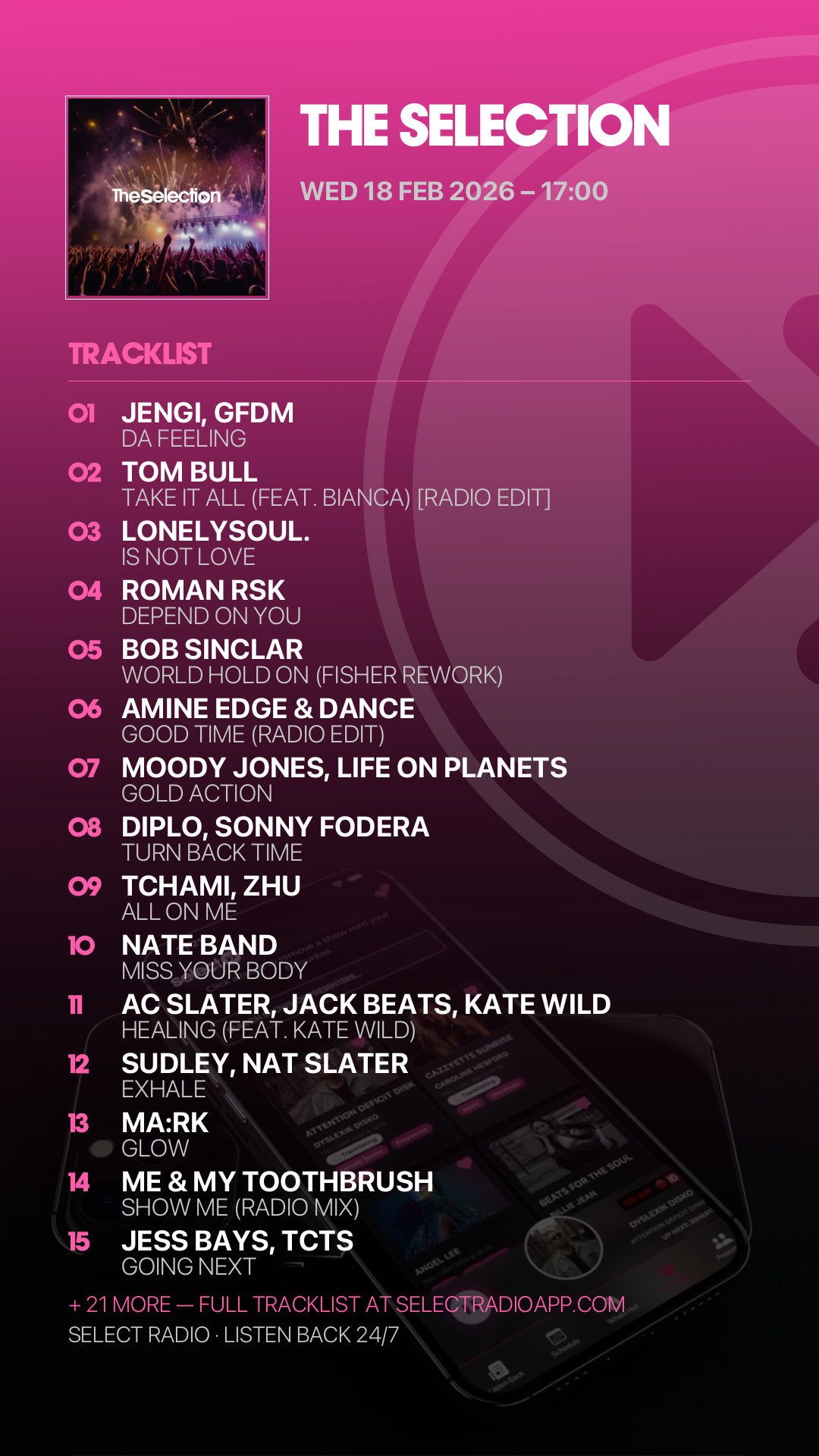 Tracklist Story Preview