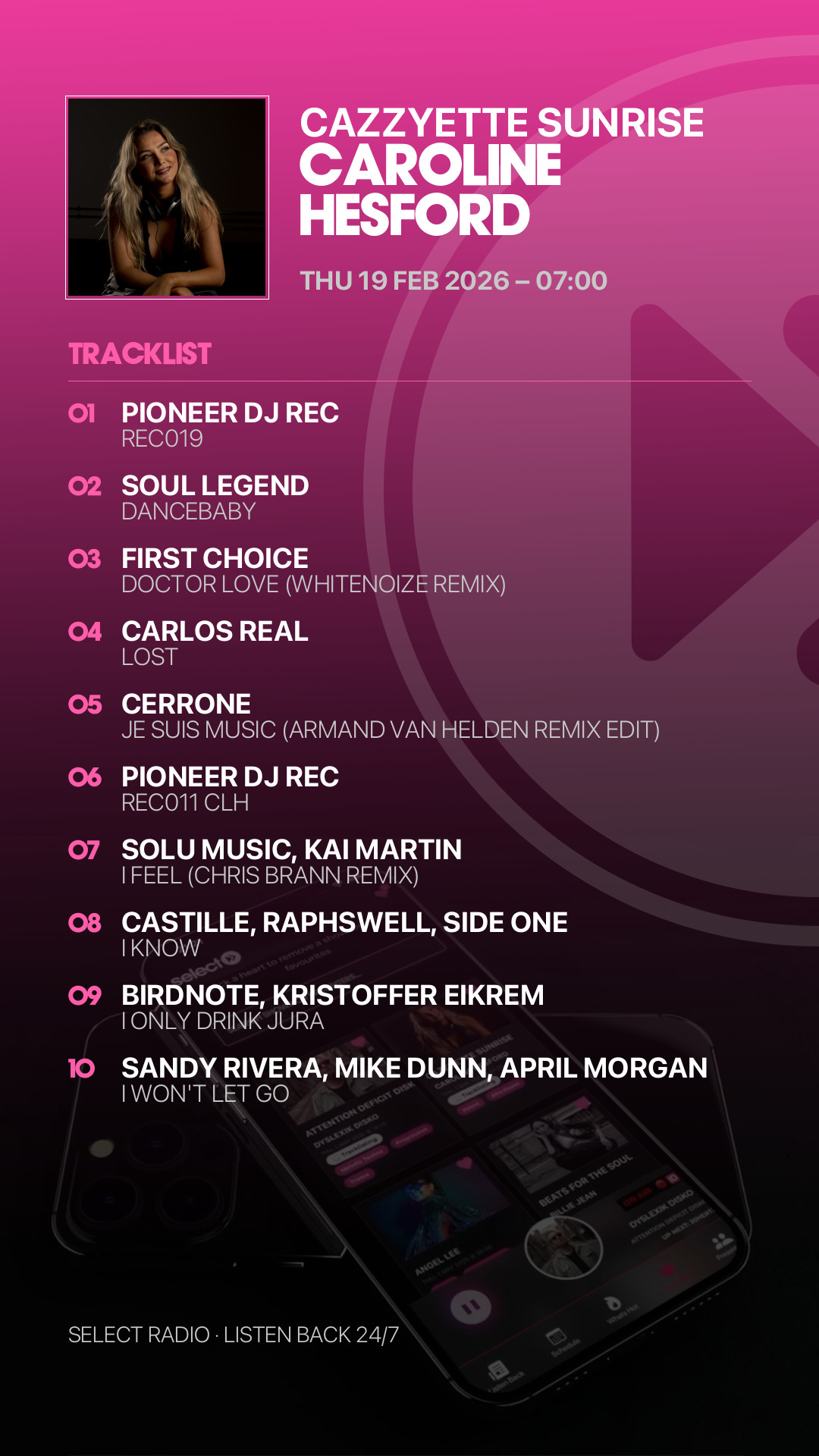 Tracklist Story Preview