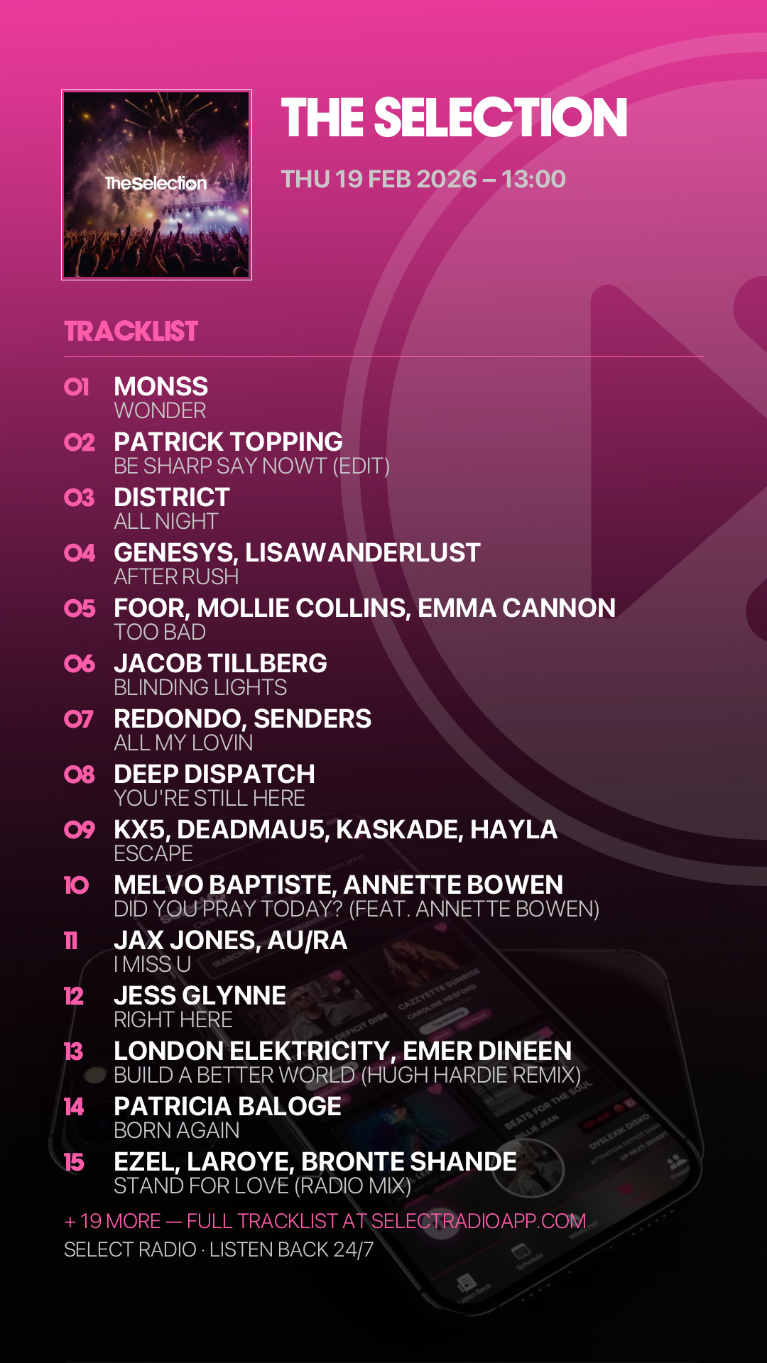 Tracklist Story Preview