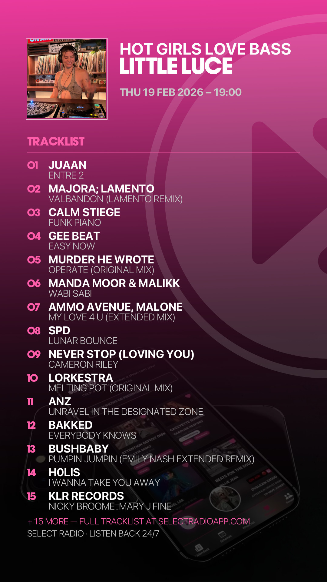 Tracklist Story Preview