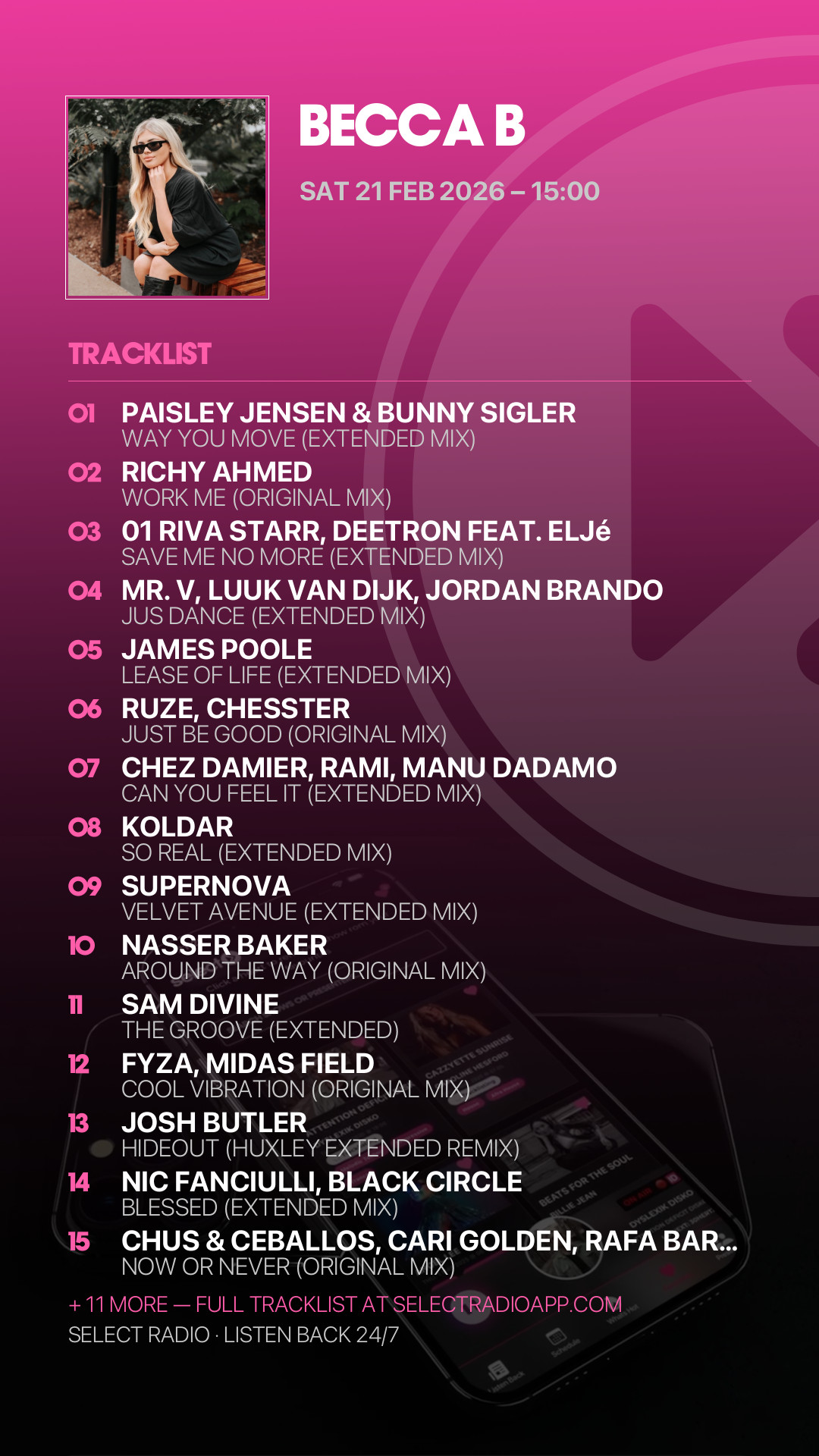 Tracklist Story Preview