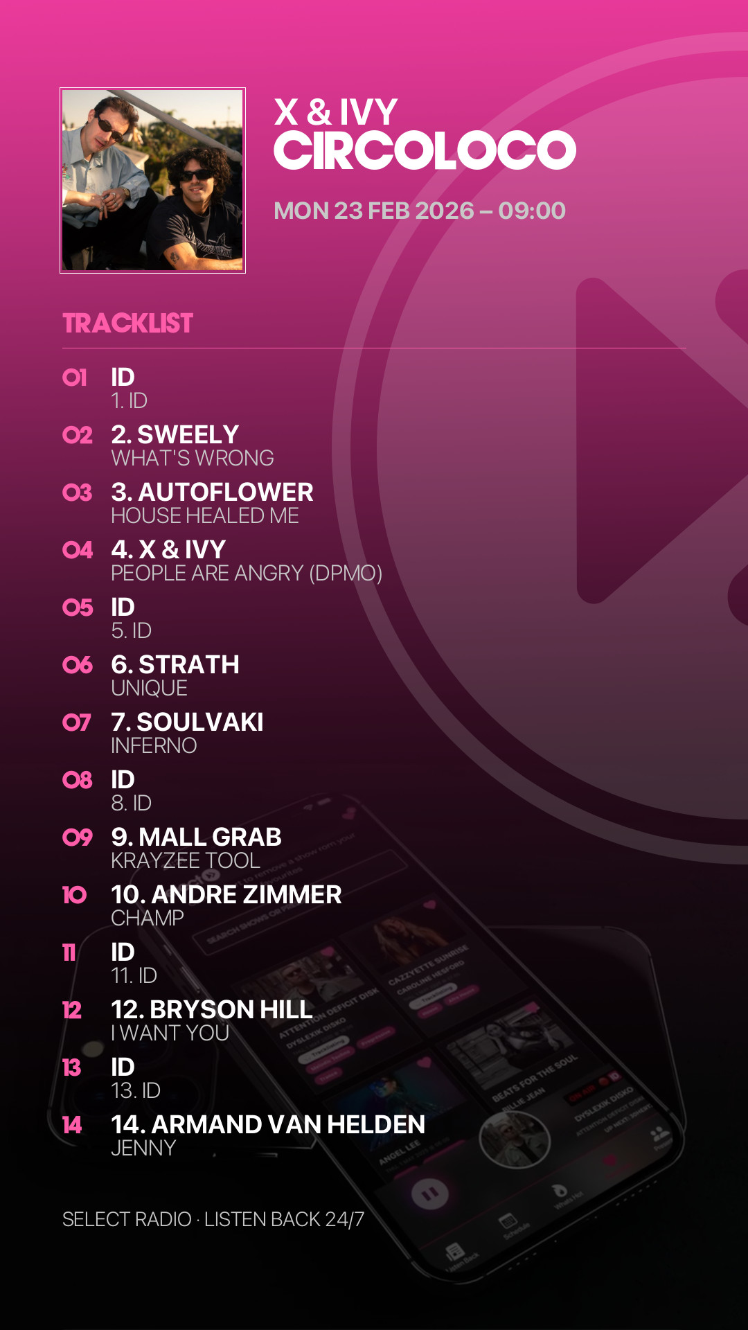 Tracklist Story Preview