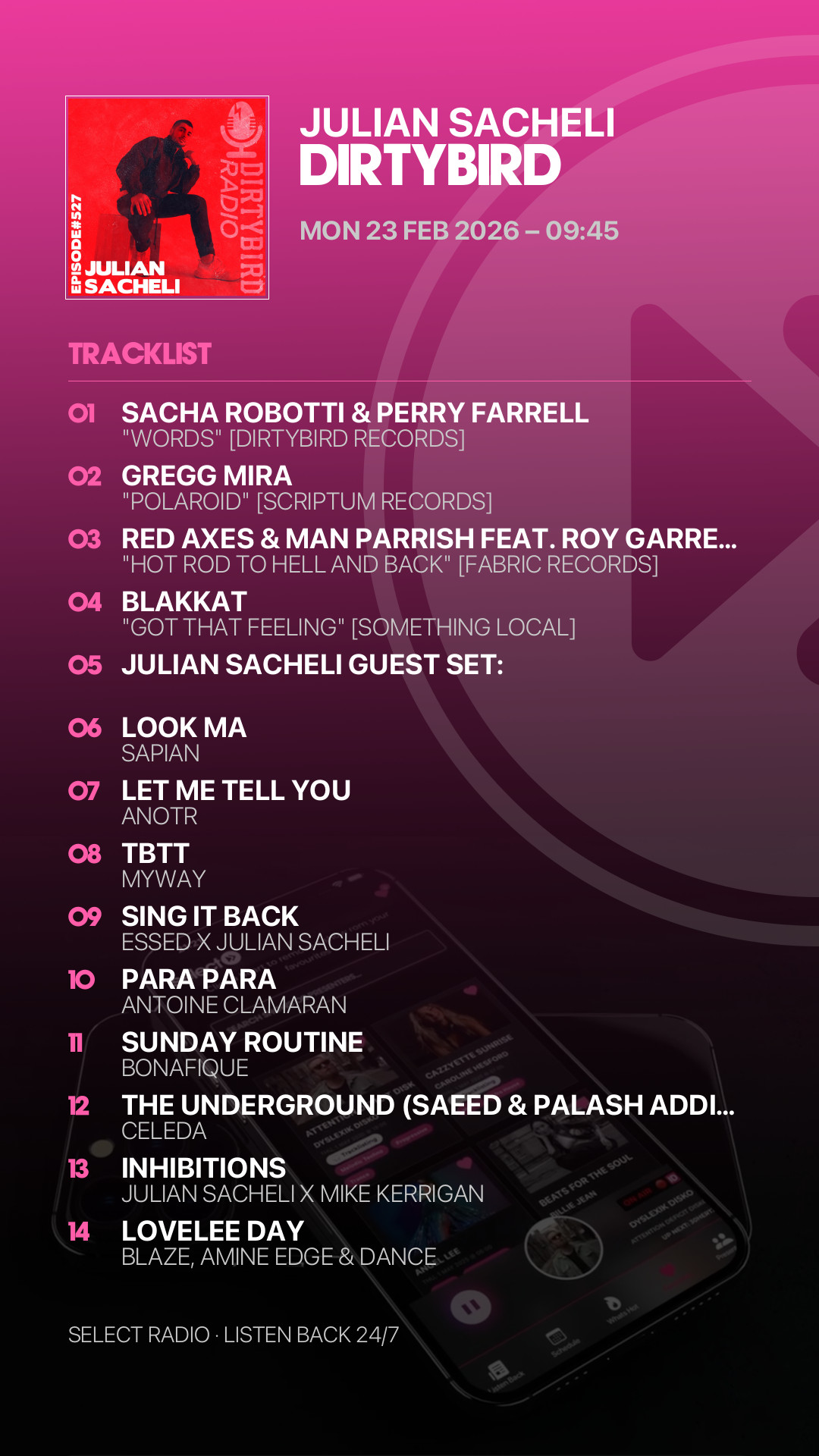 Tracklist Story Preview