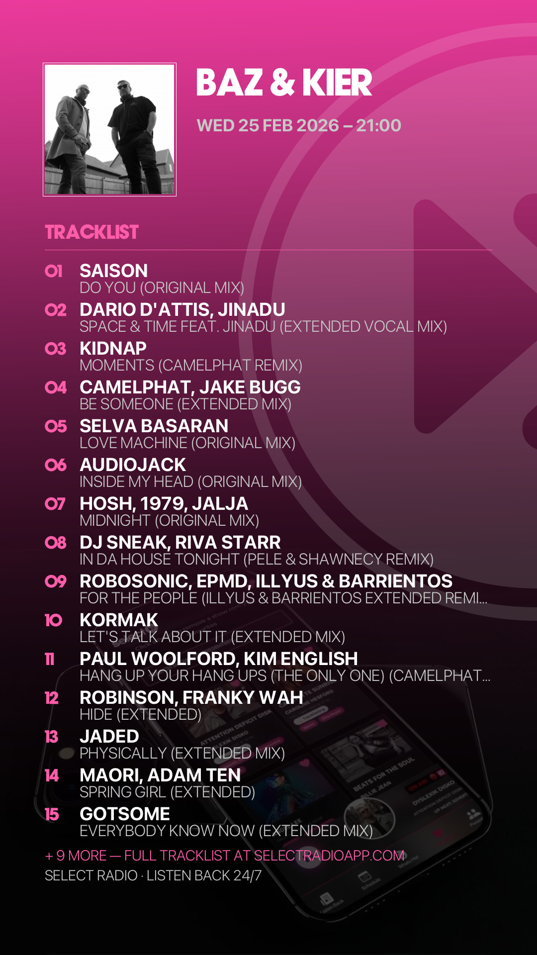 Tracklist Story Preview