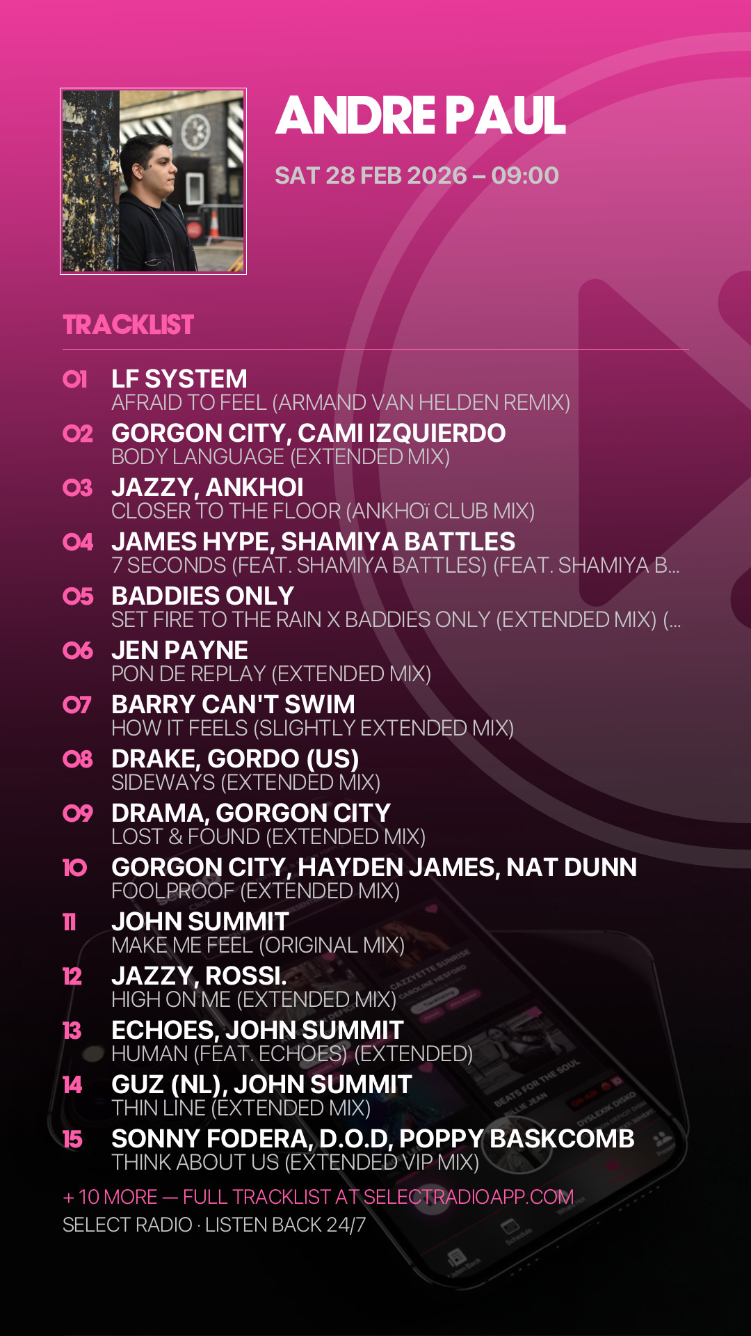 Tracklist Story Preview