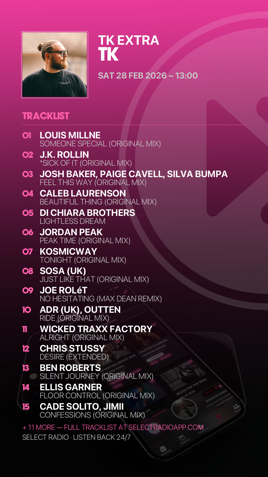 Tracklist Story Preview