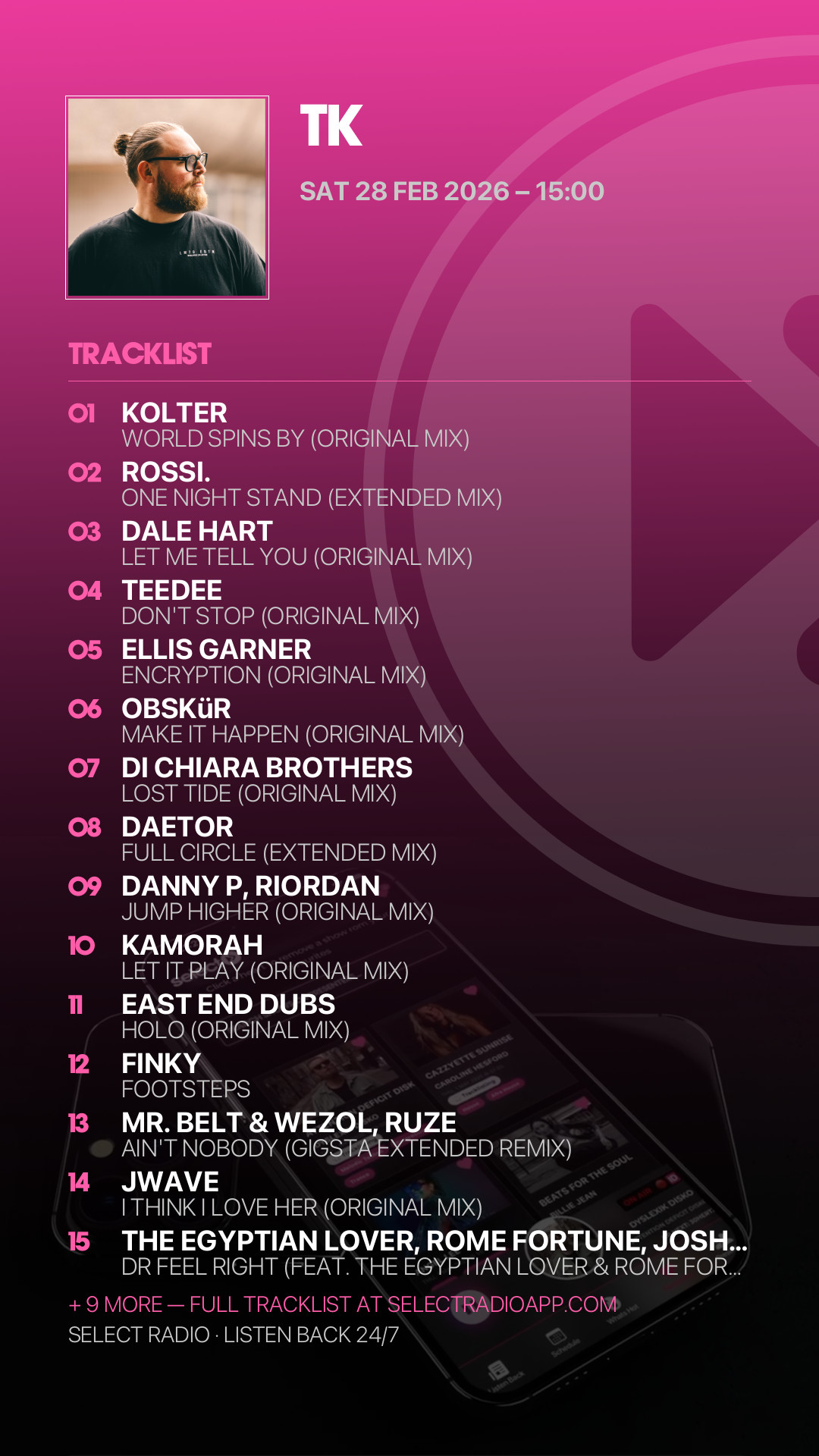 Tracklist Story Preview