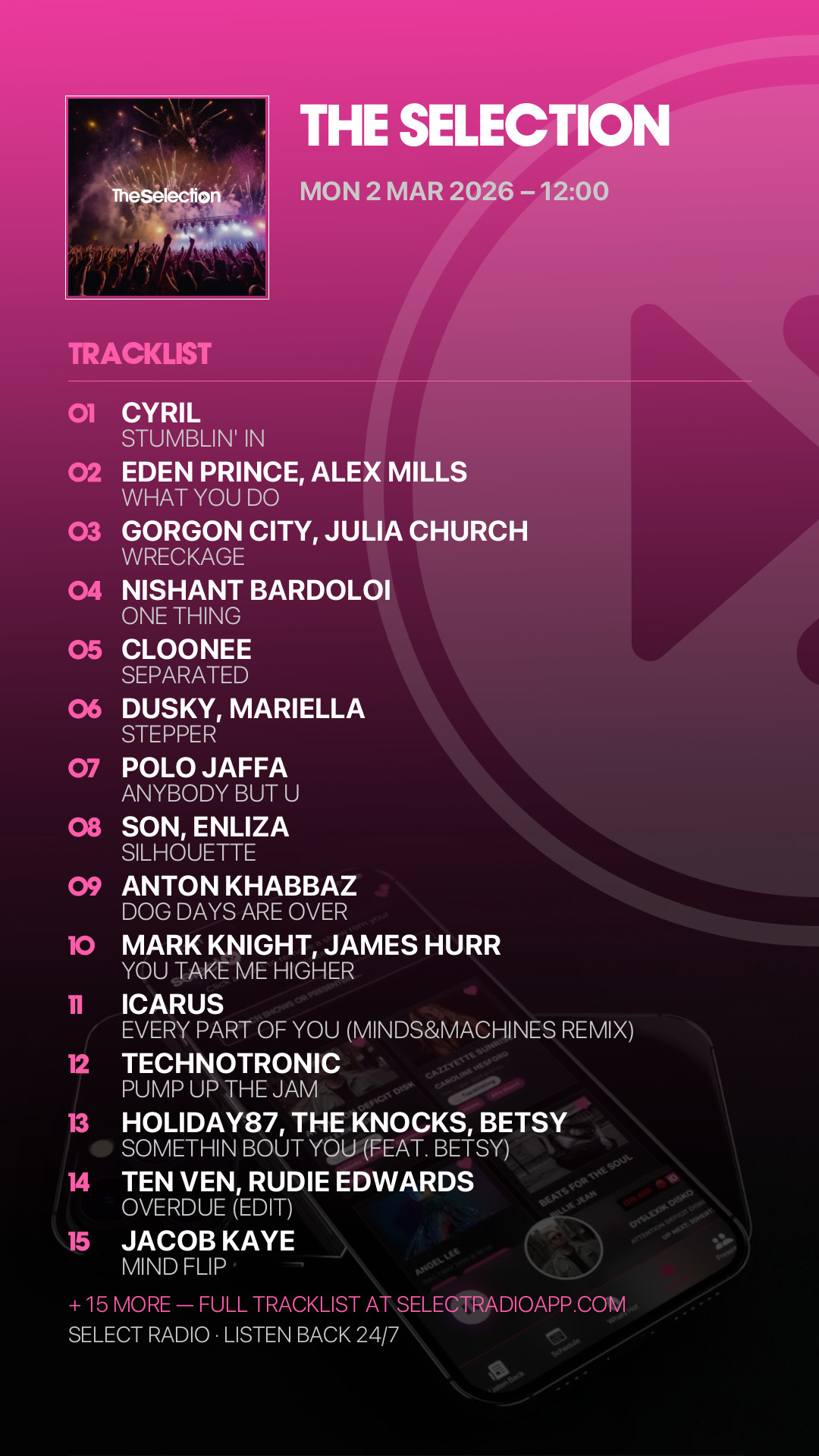 Tracklist Story Preview