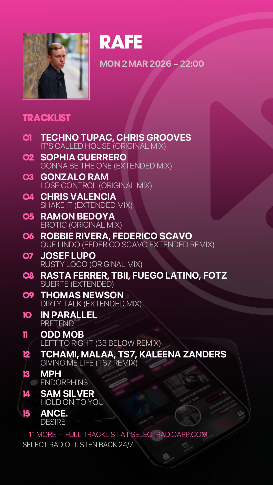 Tracklist Story Preview