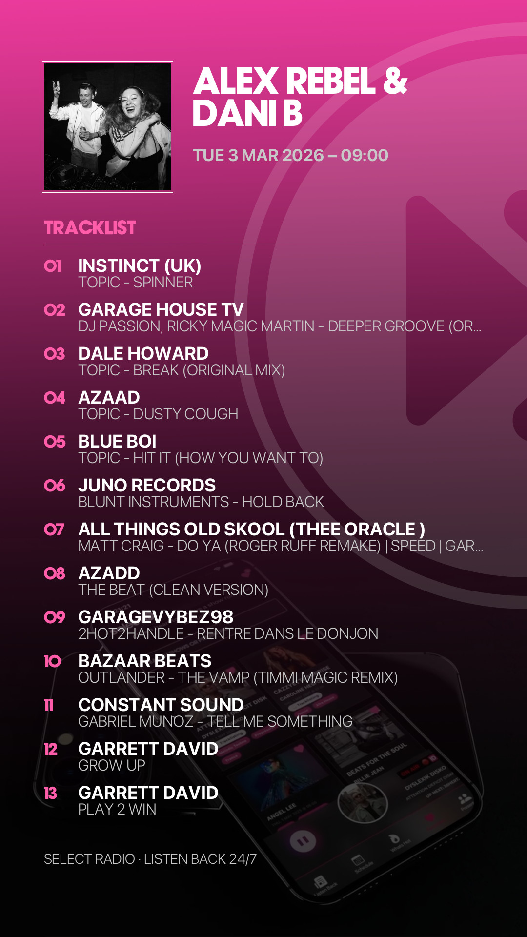 Tracklist Story Preview