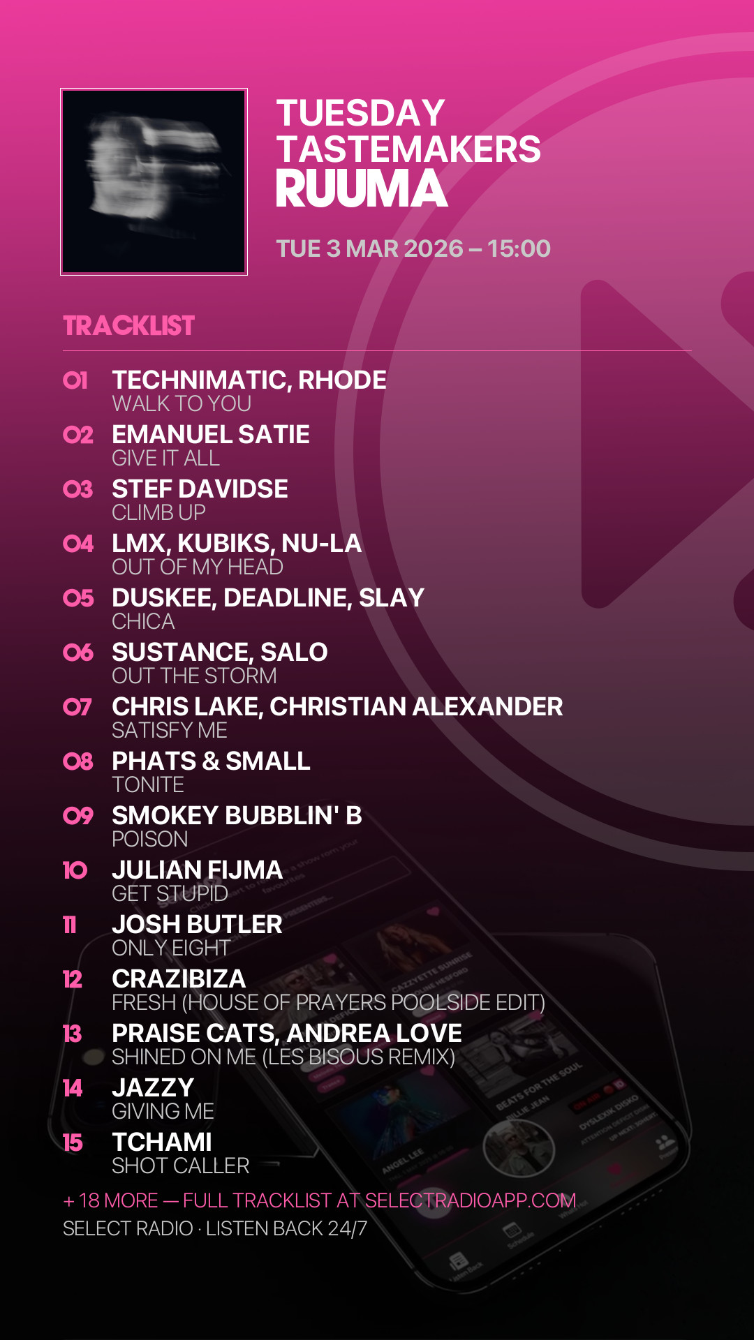 Tracklist Story Preview