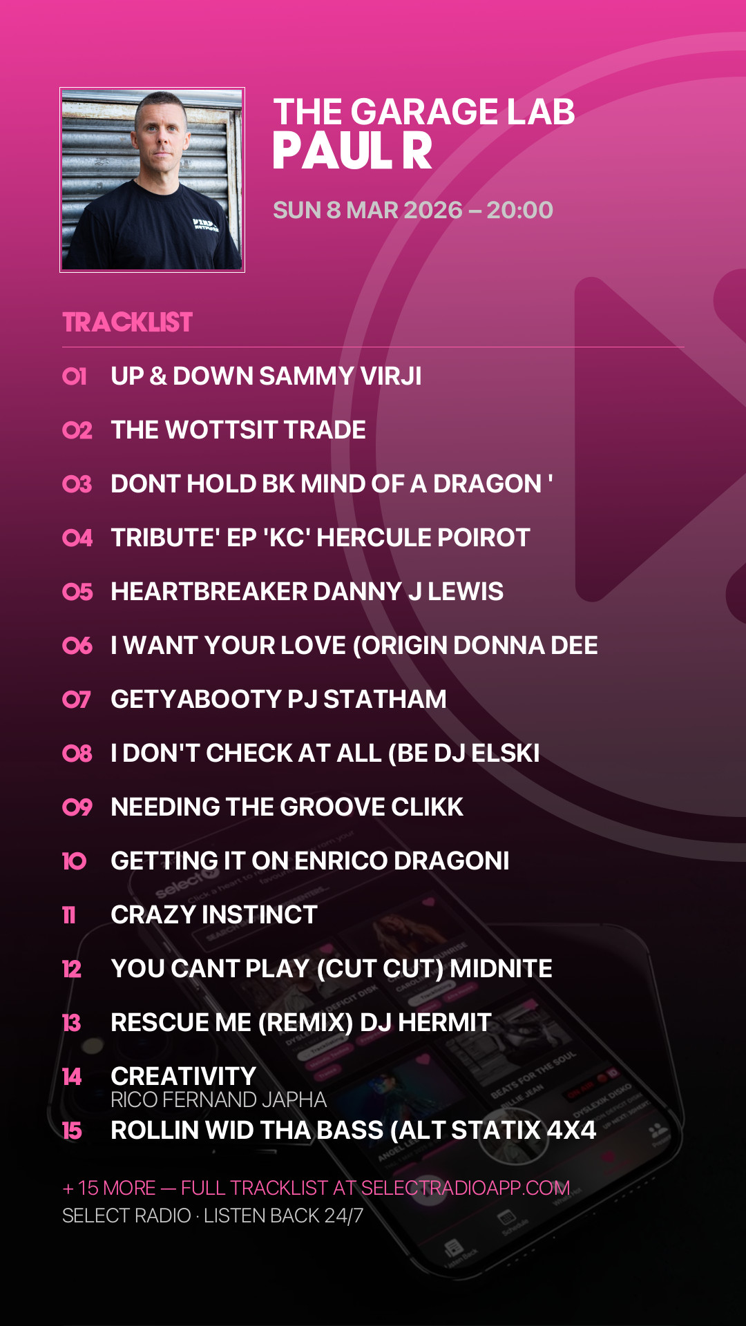Tracklist Story Preview