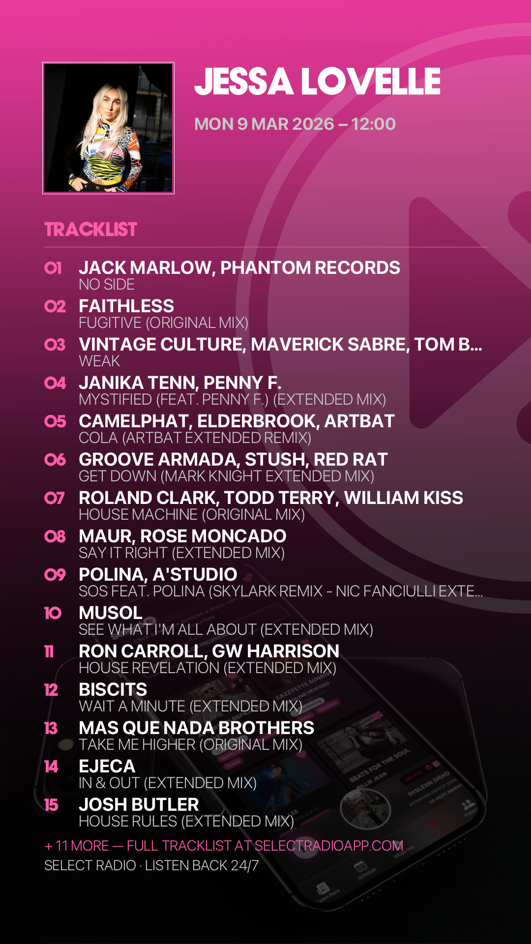 Tracklist Story Preview