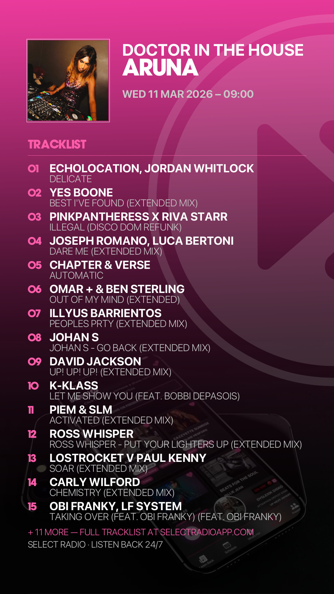 Tracklist Story Preview