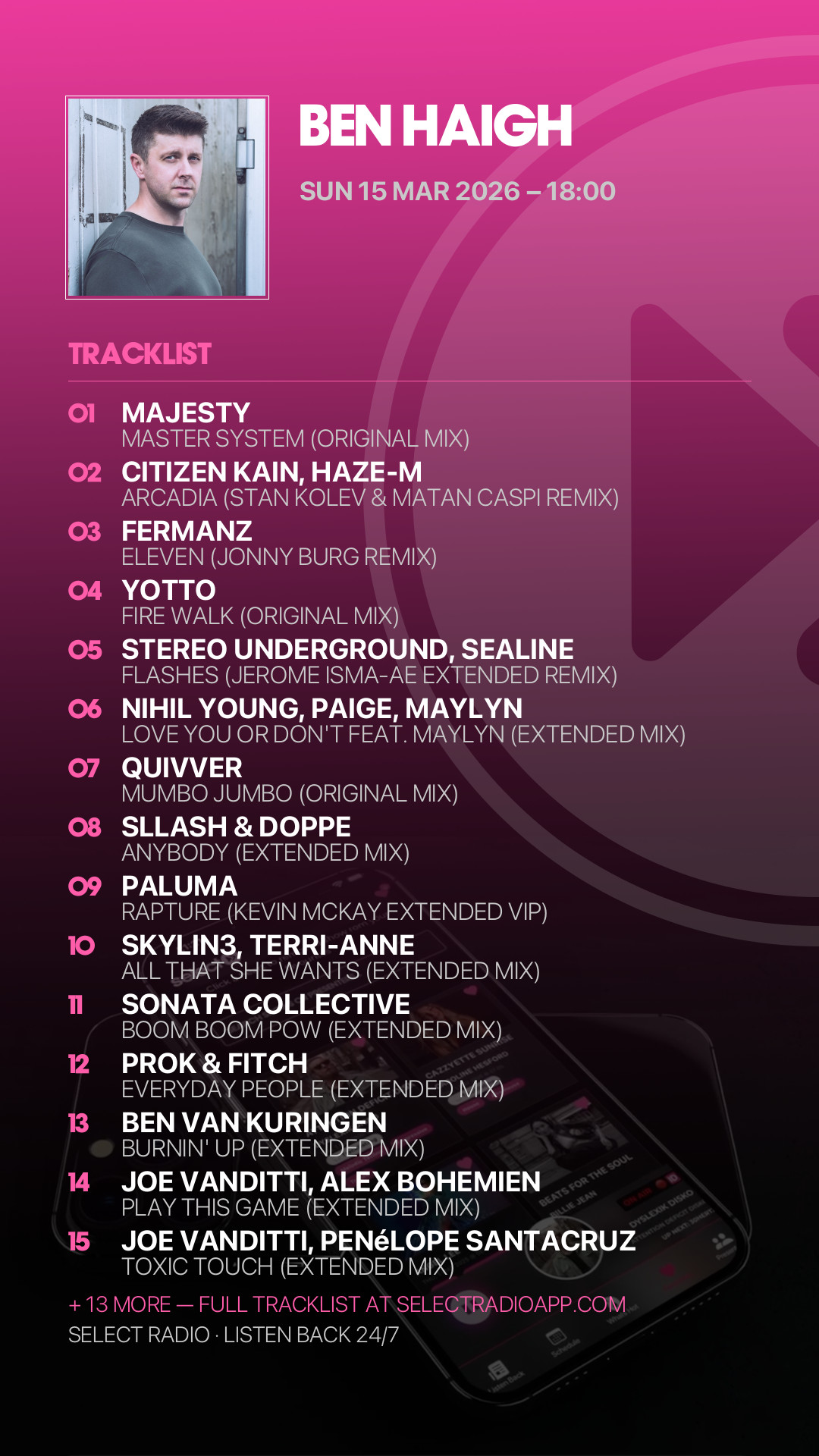 Tracklist Story Preview