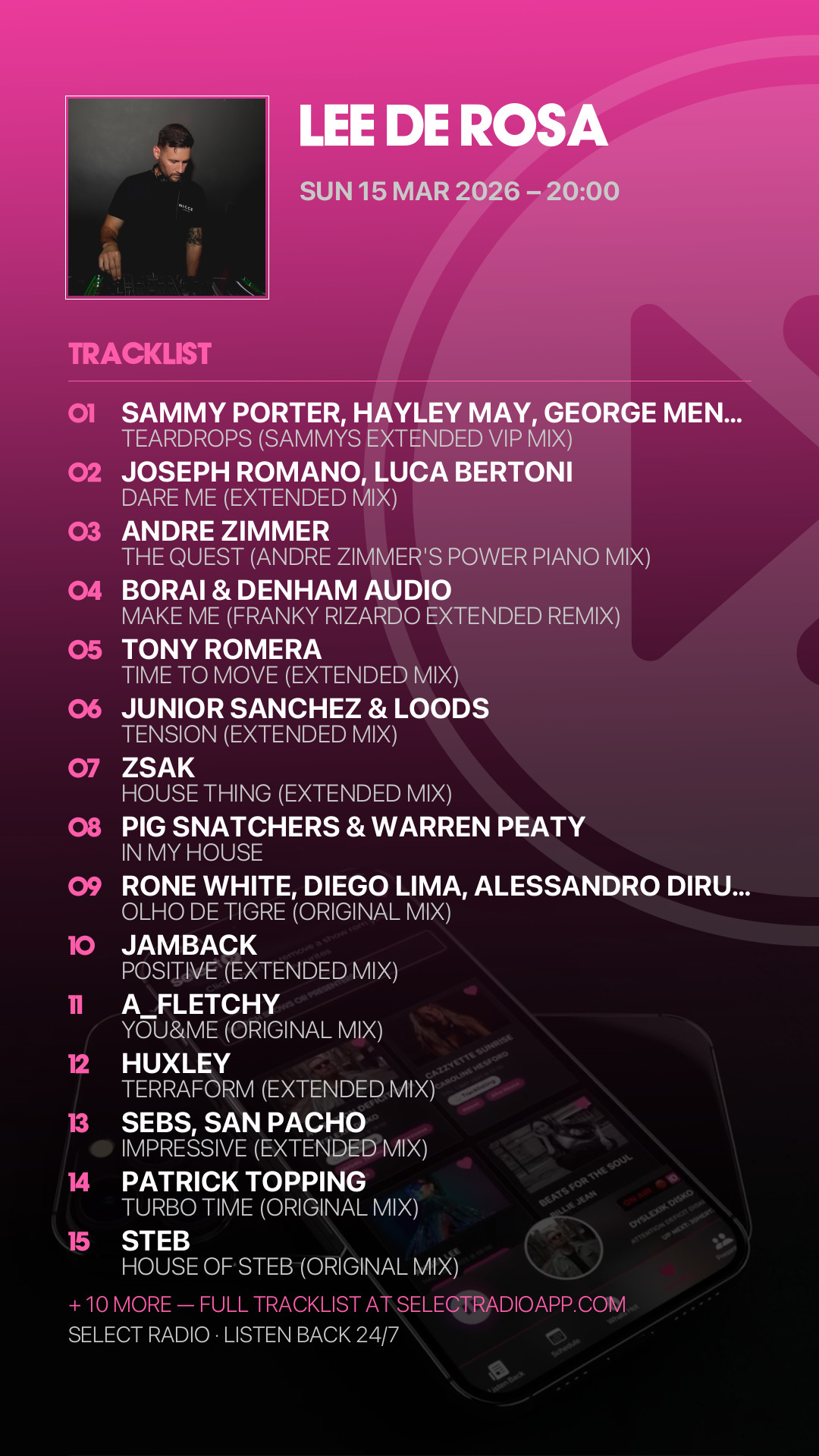 Tracklist Story Preview