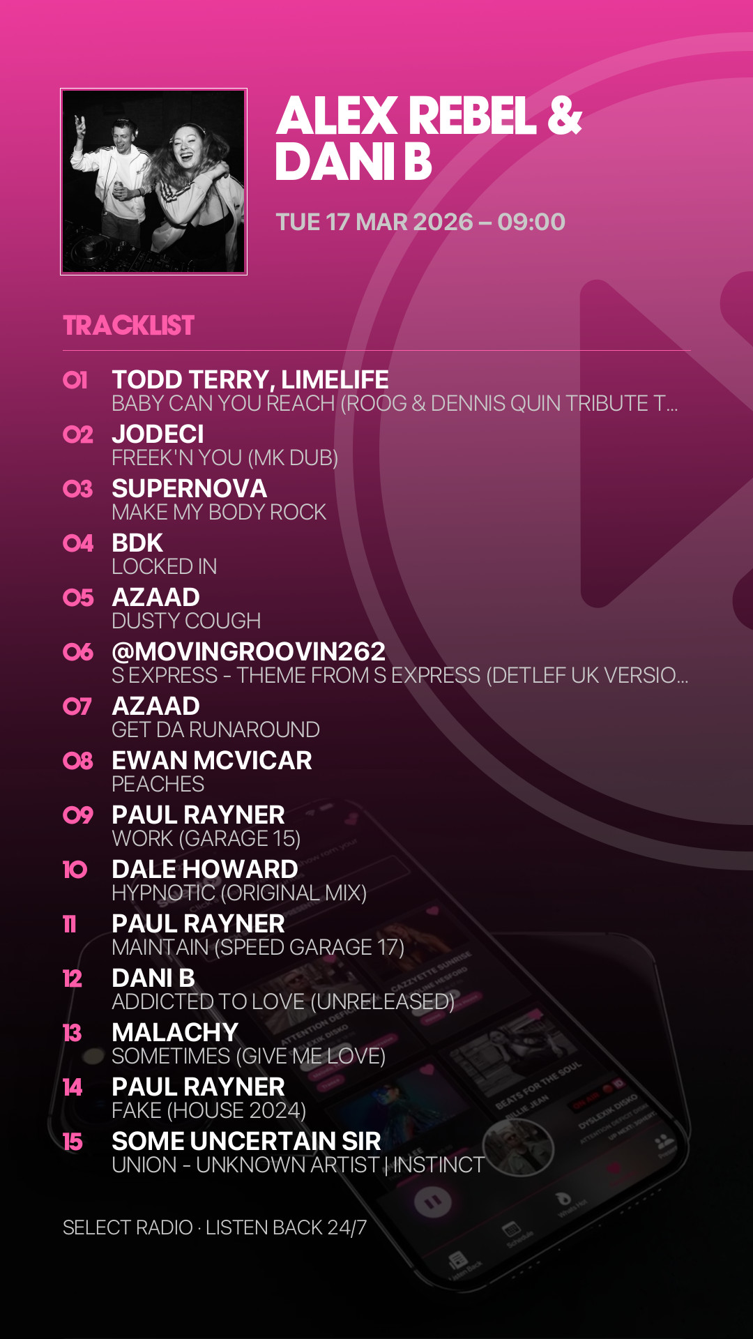 Tracklist Story Preview