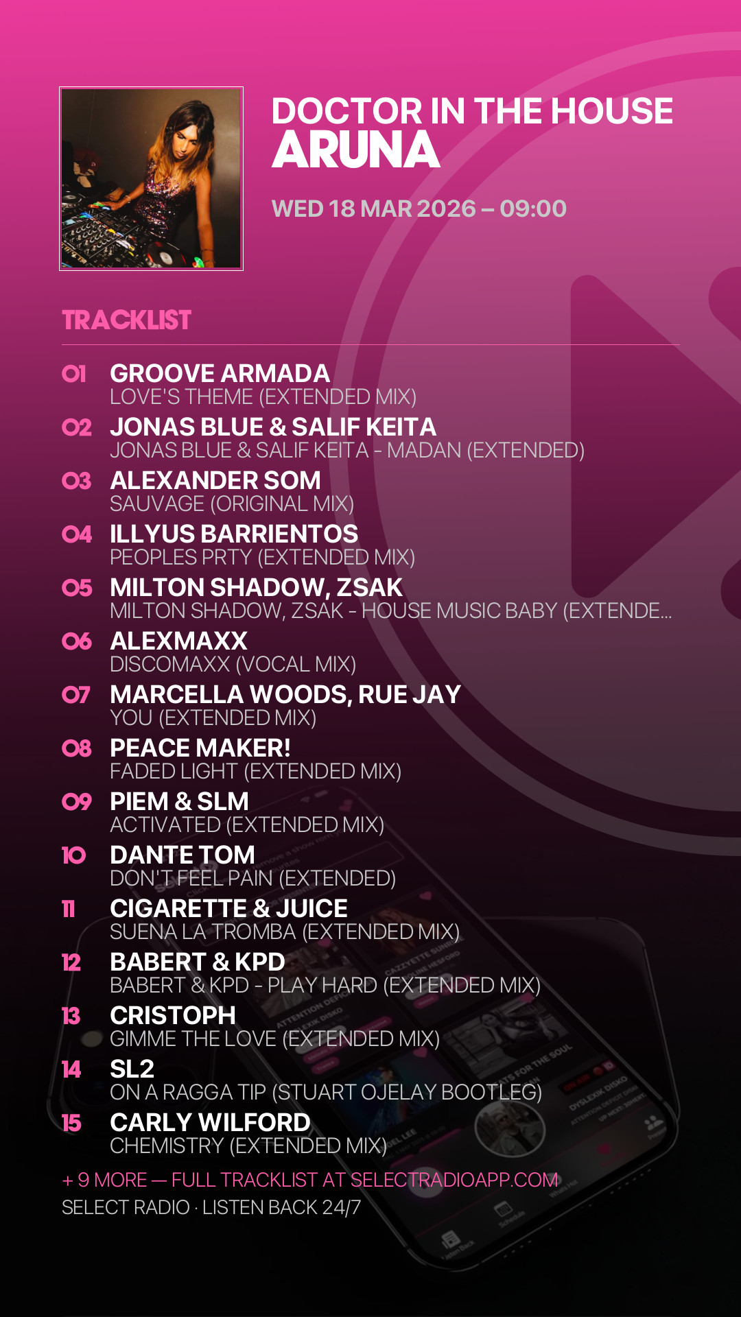 Tracklist Story Preview