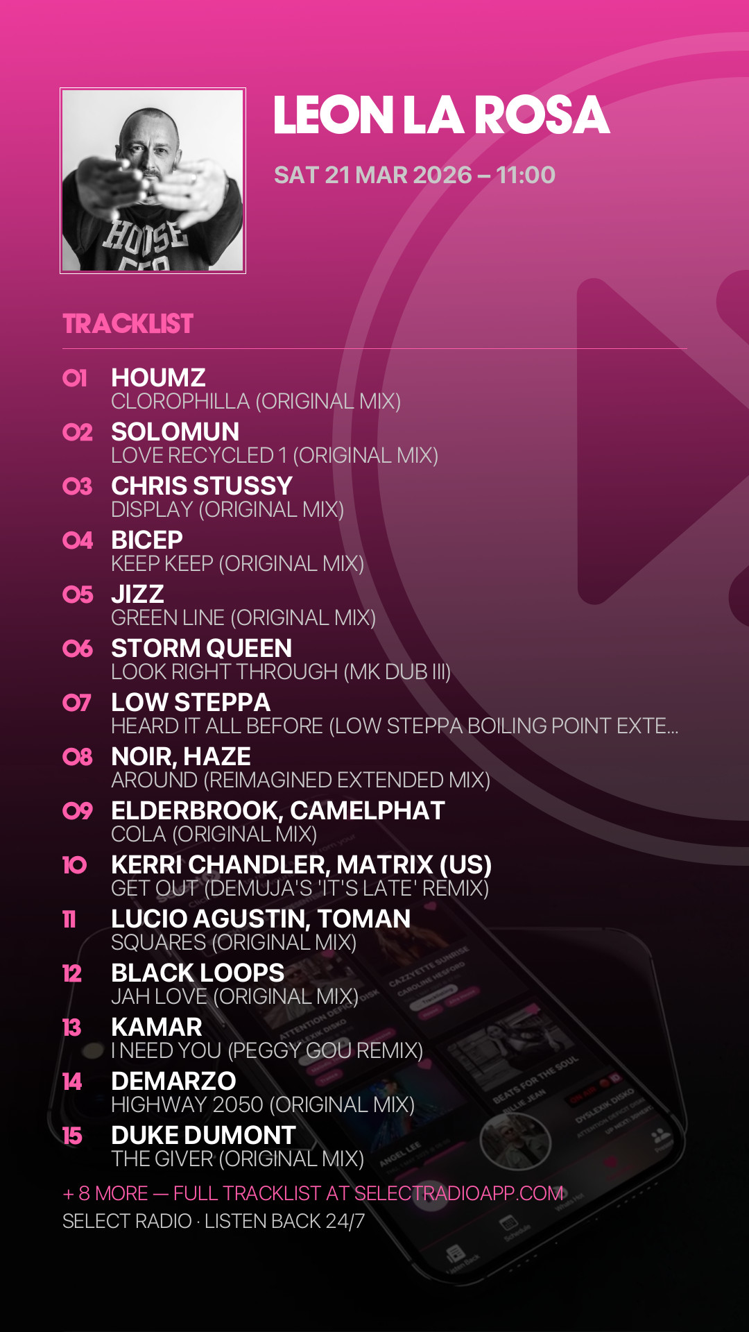 Tracklist Story Preview