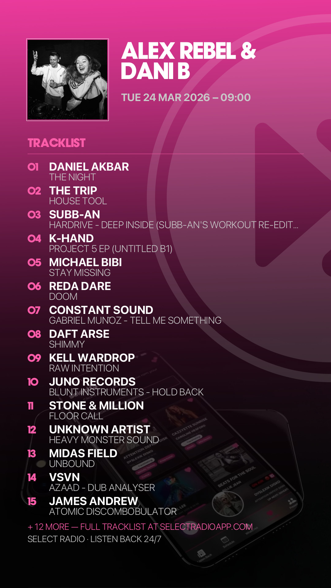 Tracklist Story Preview