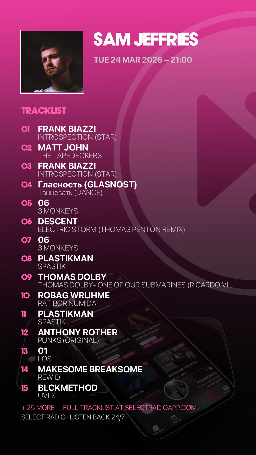 Tracklist Story Preview