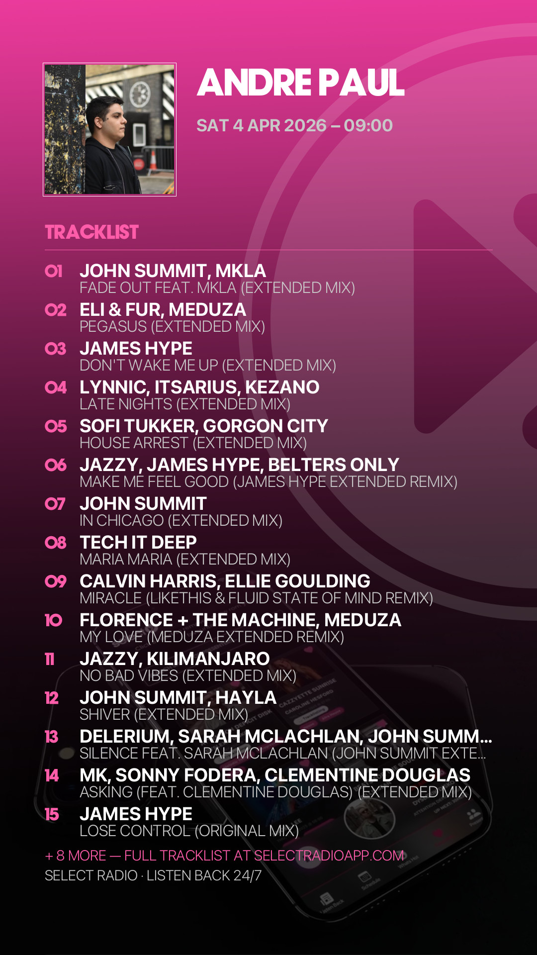 Tracklist Story Preview
