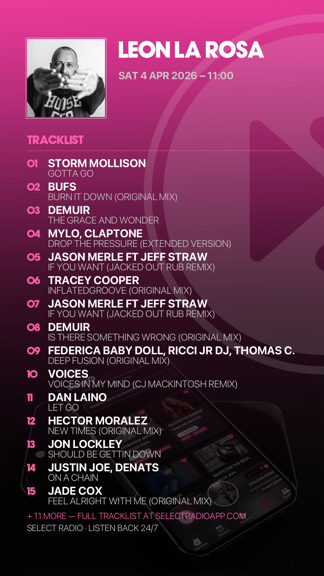 Tracklist Story Preview