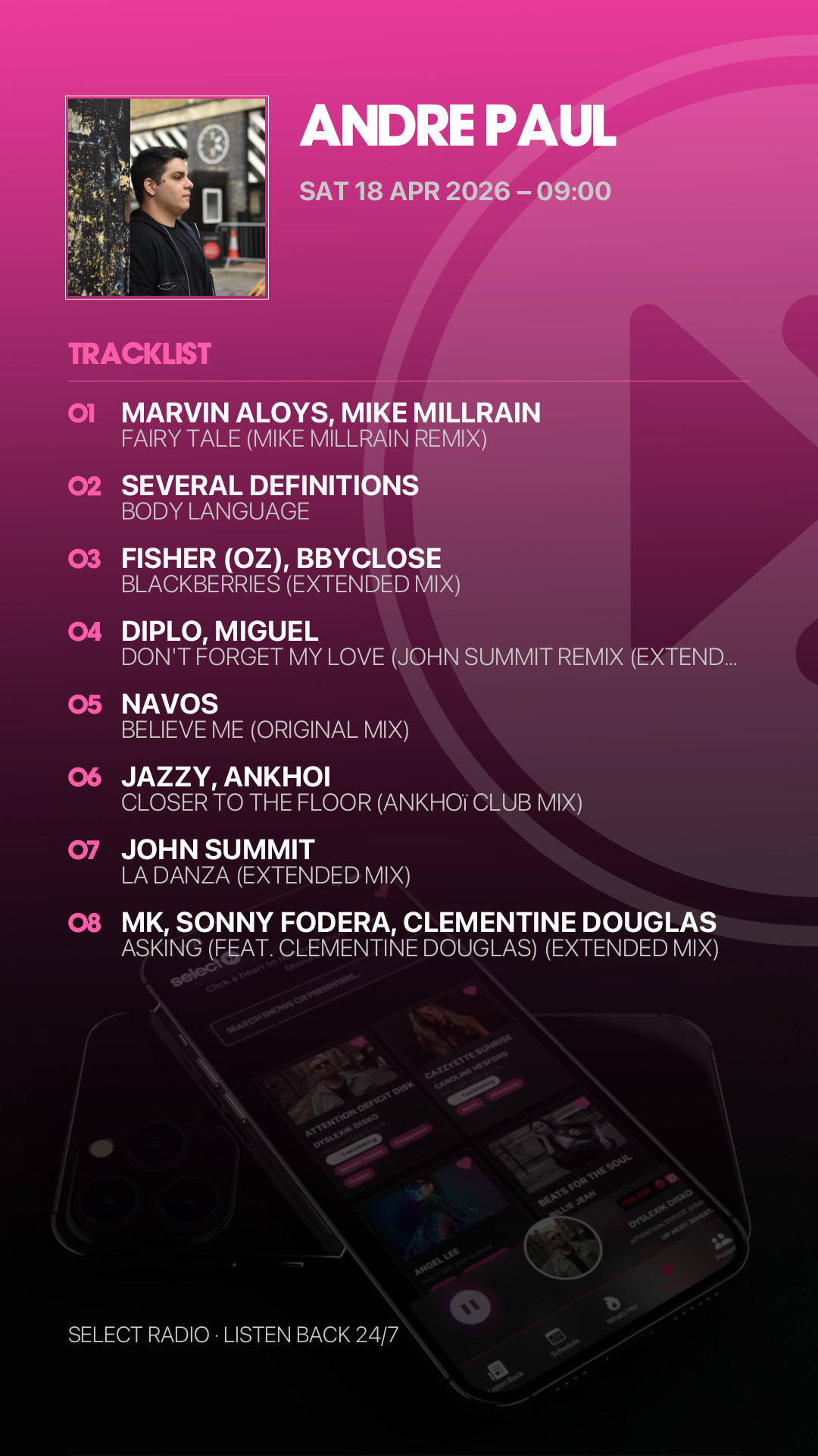 Tracklist Story Preview