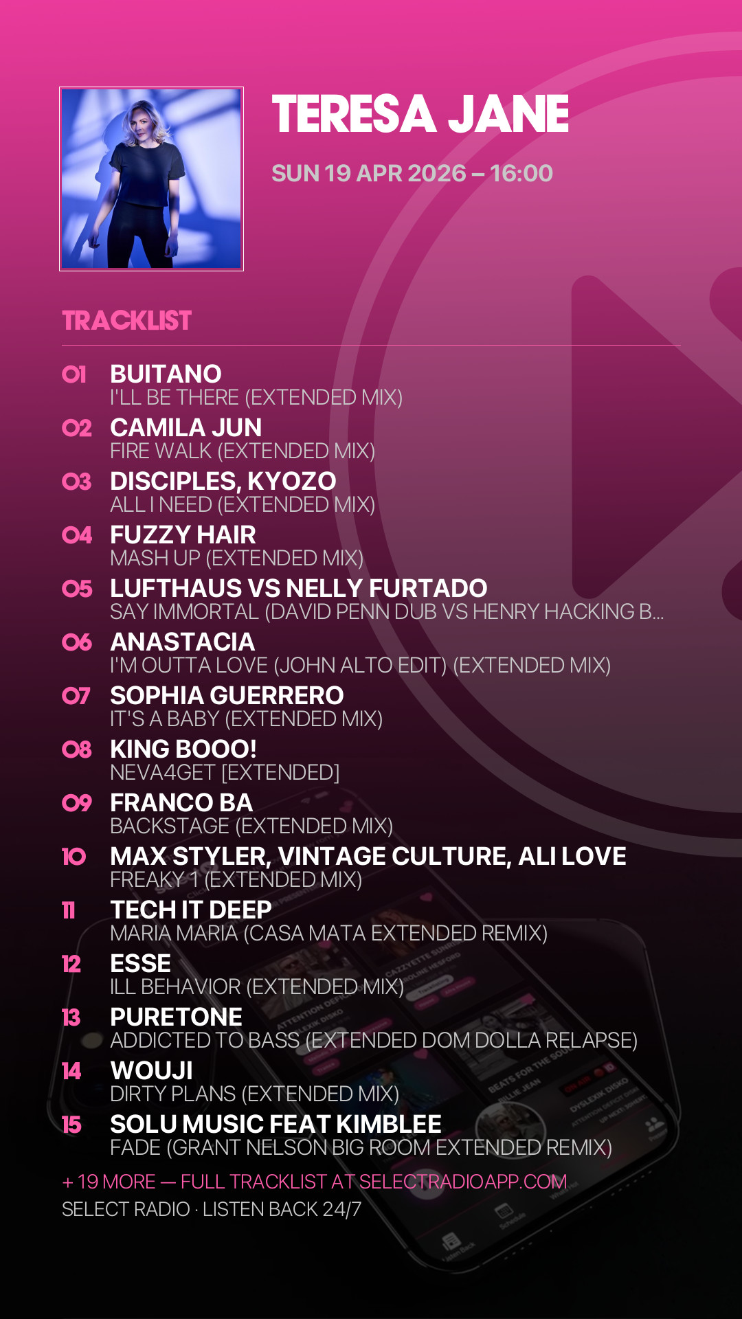 Tracklist Story Preview