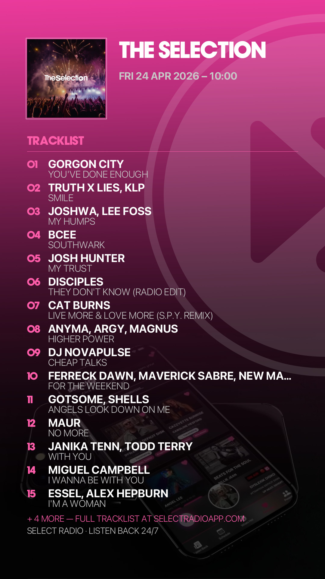 Tracklist Story Preview