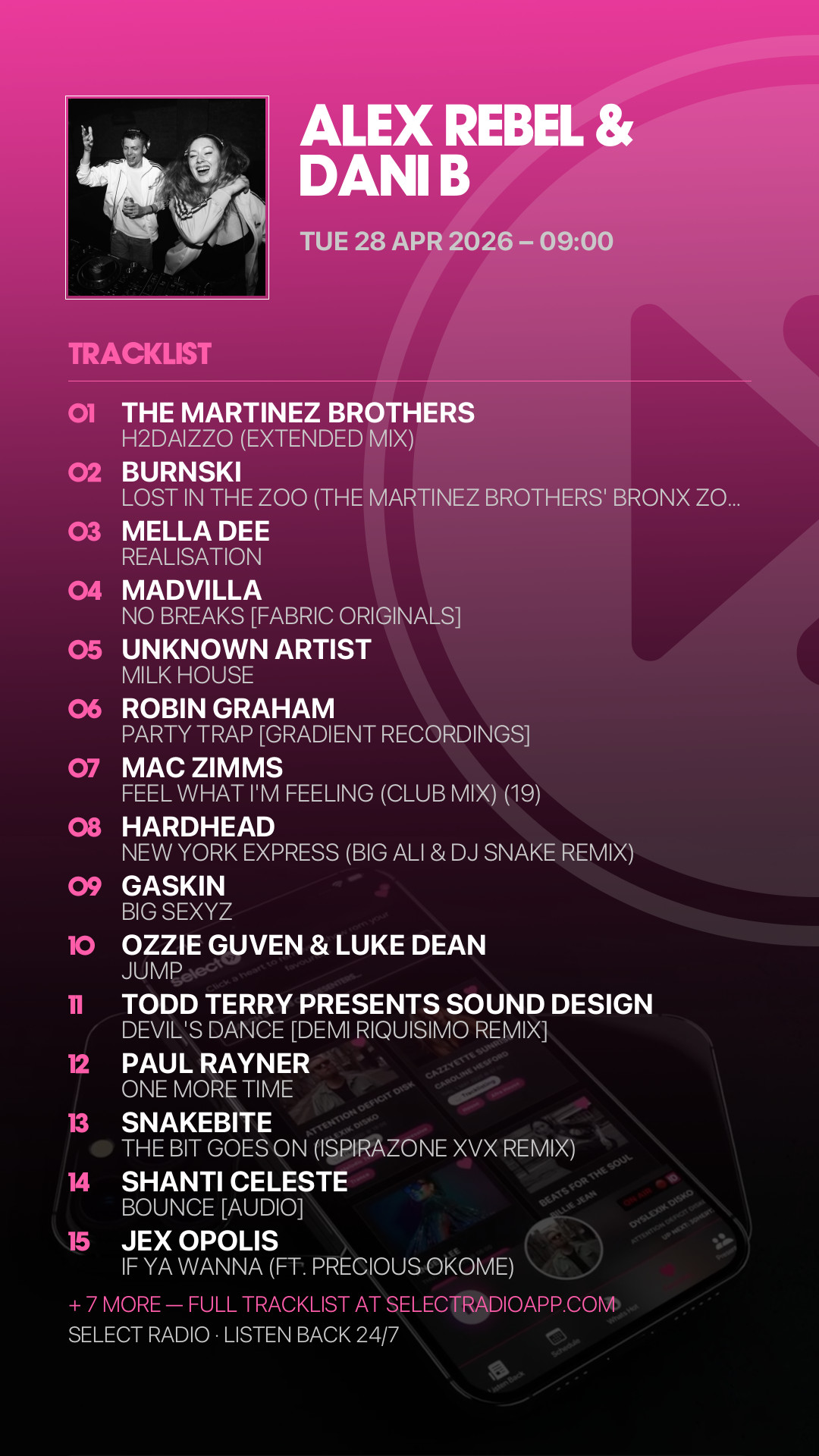 Tracklist Story Preview
