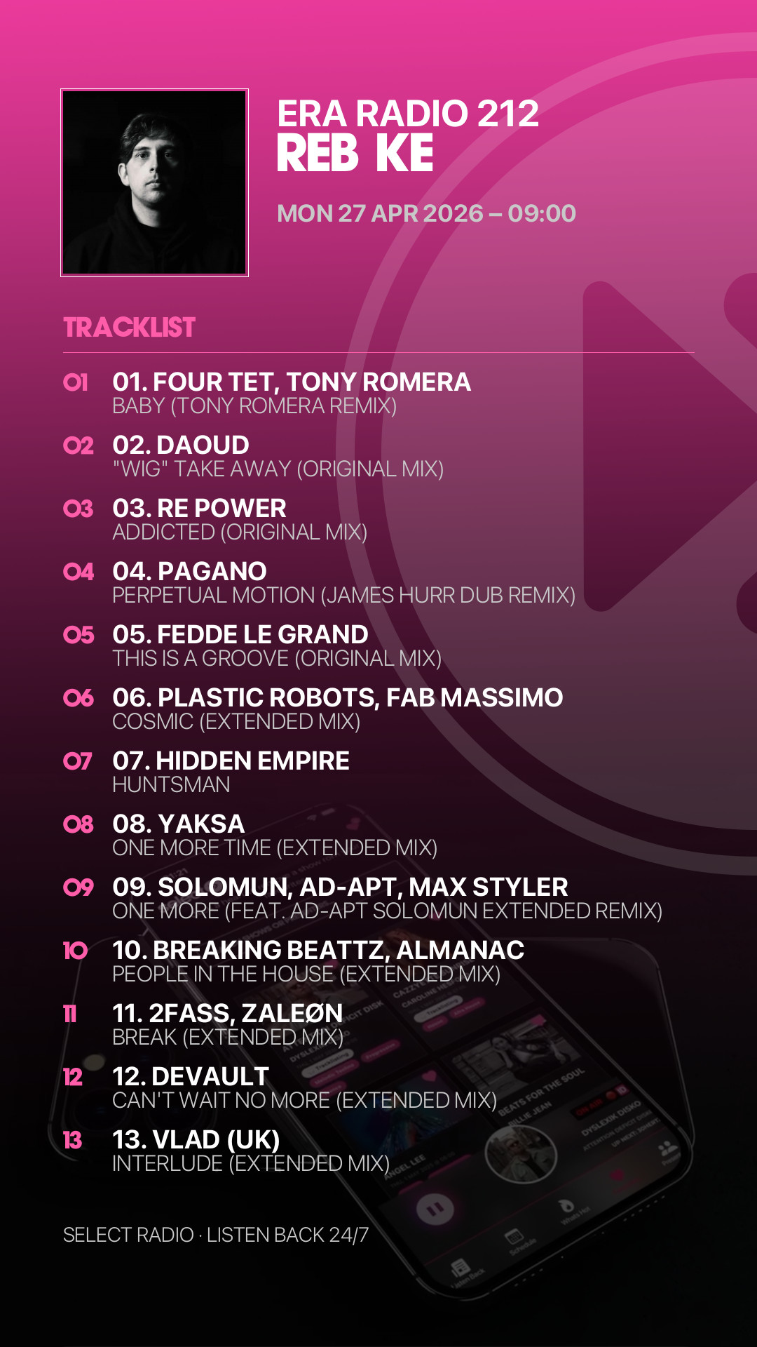 Tracklist Story Preview