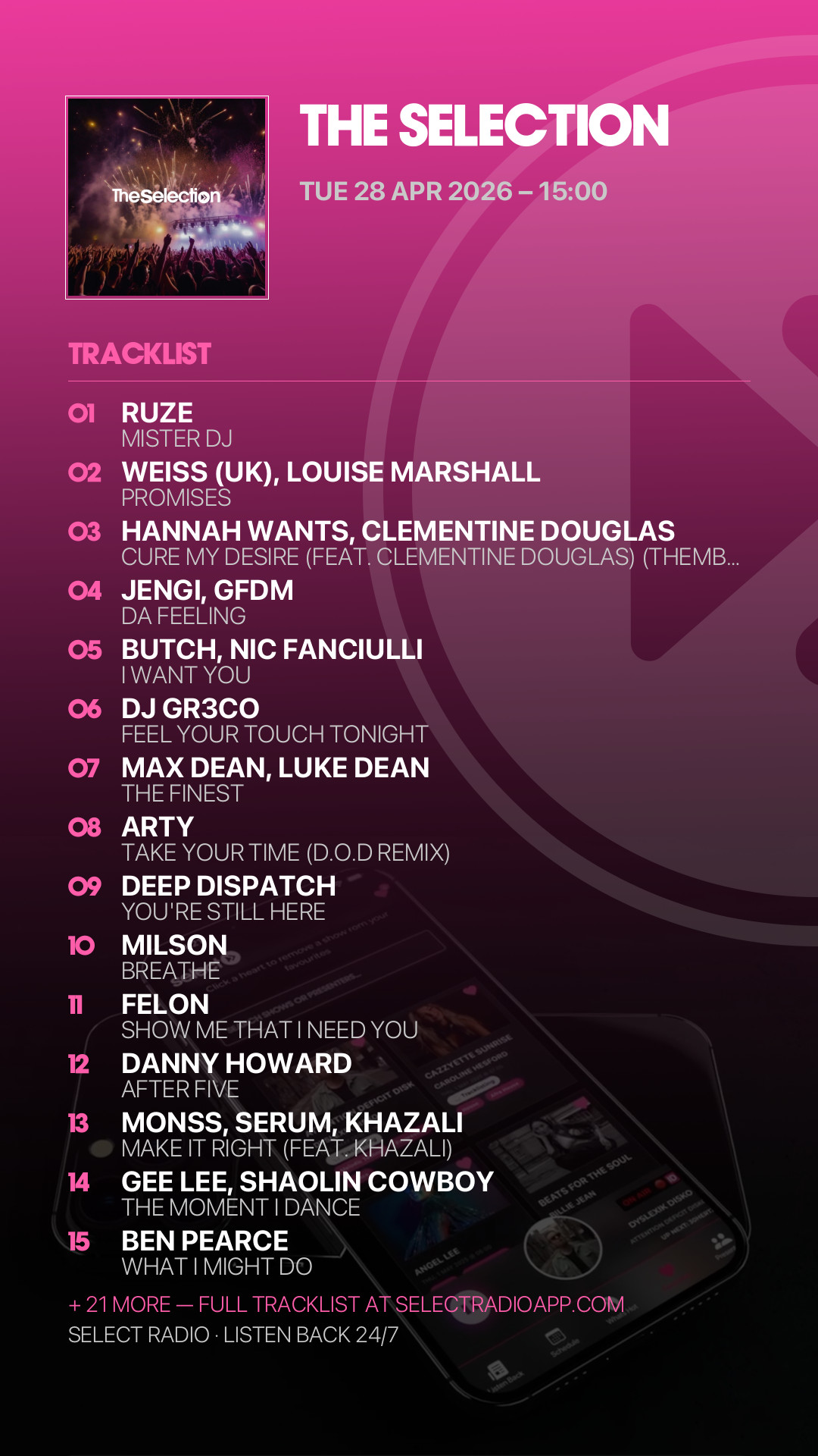 Tracklist Story Preview