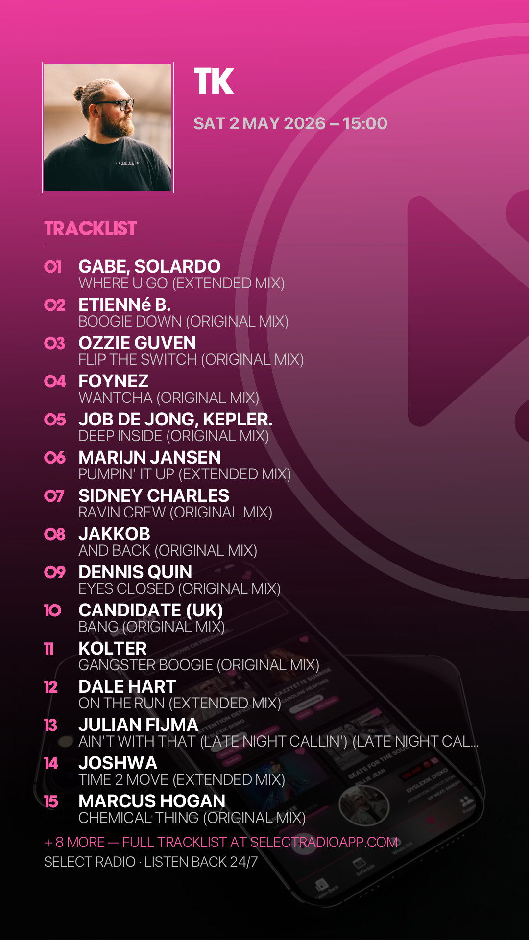 Tracklist Story Preview