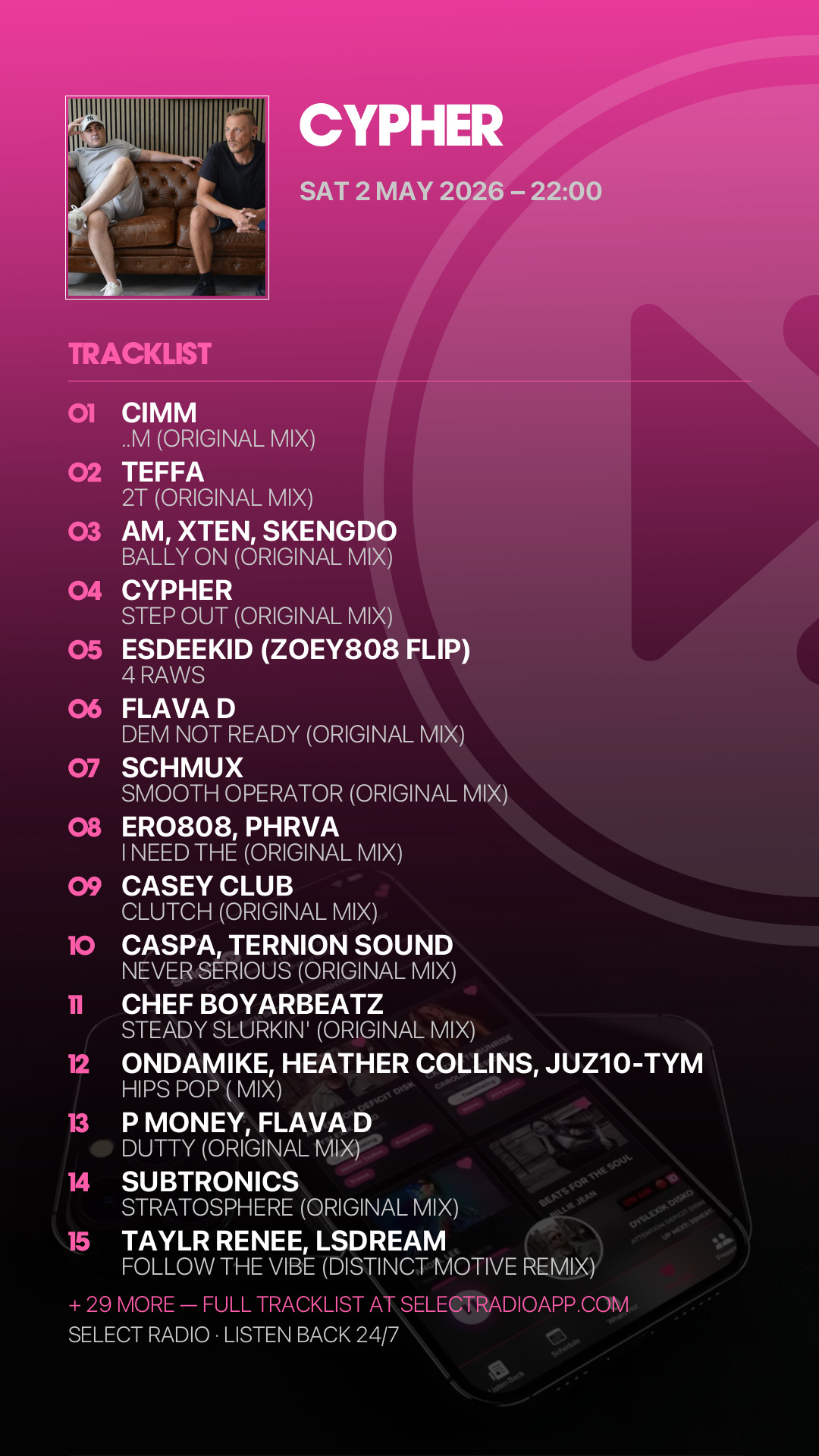 Tracklist Story Preview