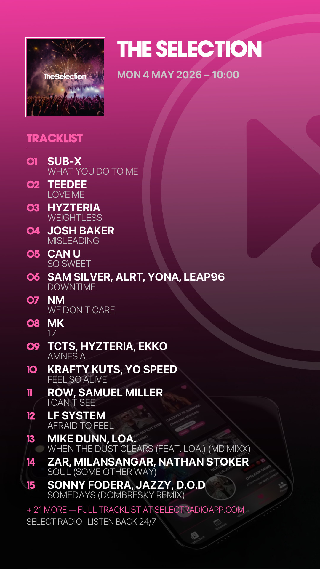 Tracklist Story Preview