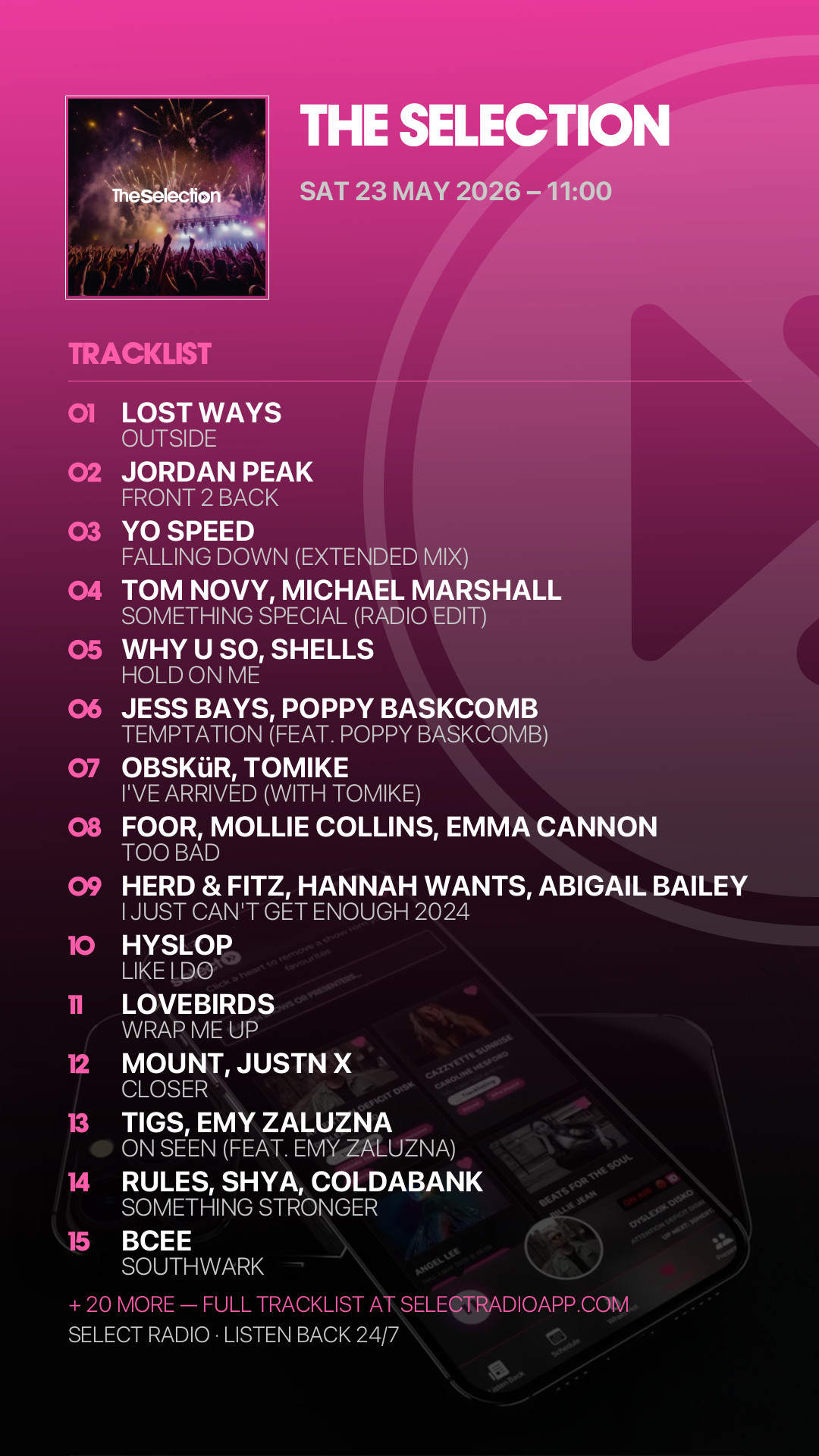 Tracklist Story Preview