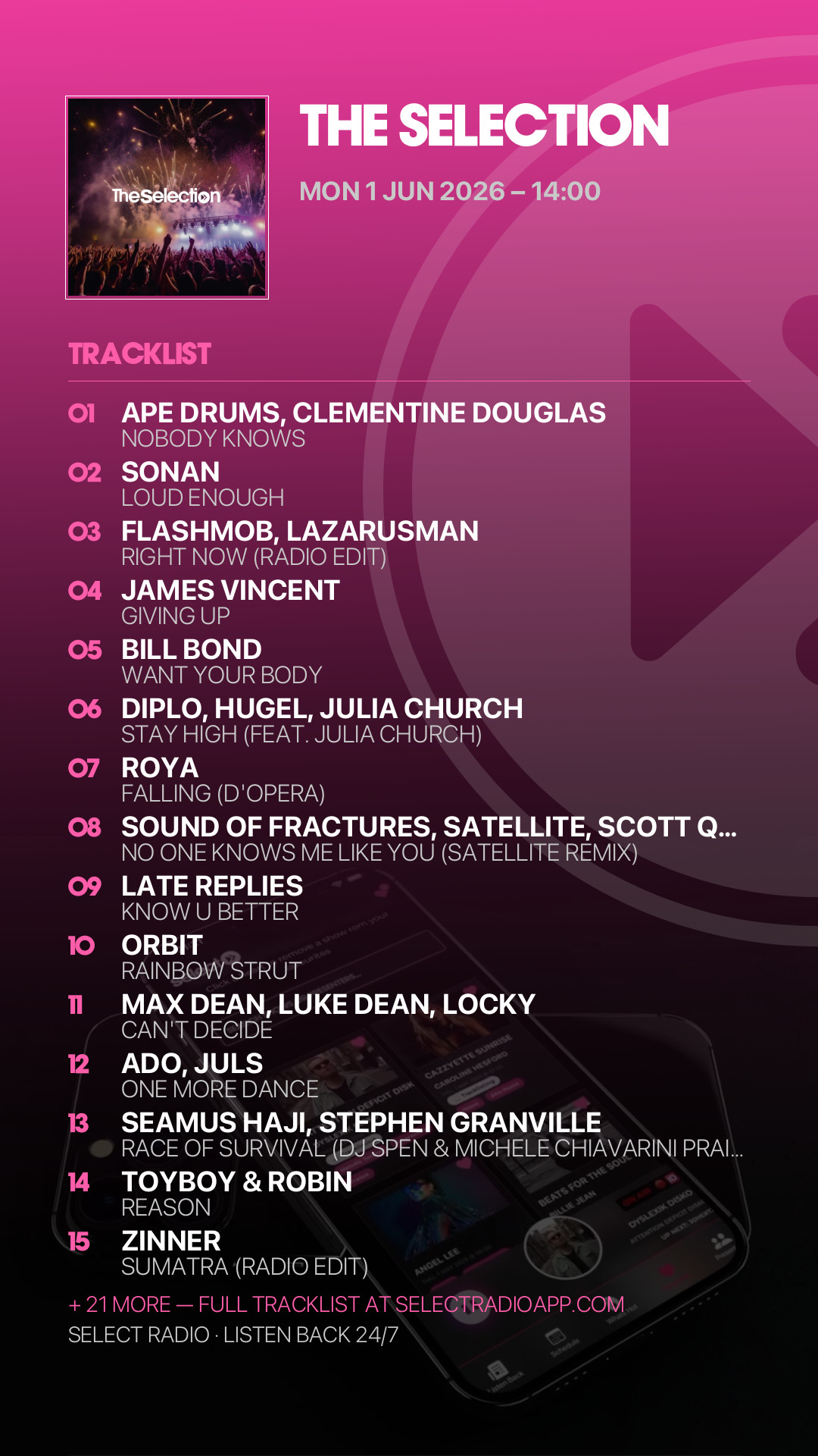 Tracklist Story Preview