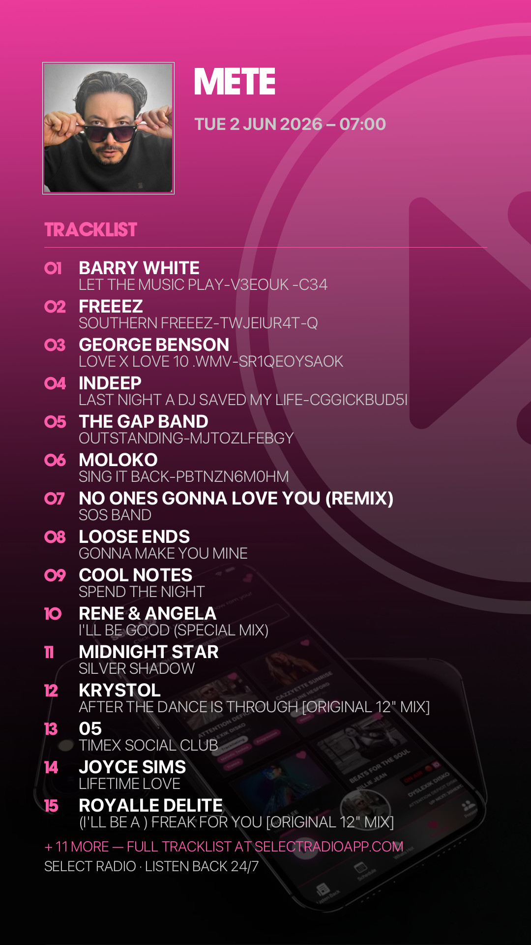 Tracklist Story Preview